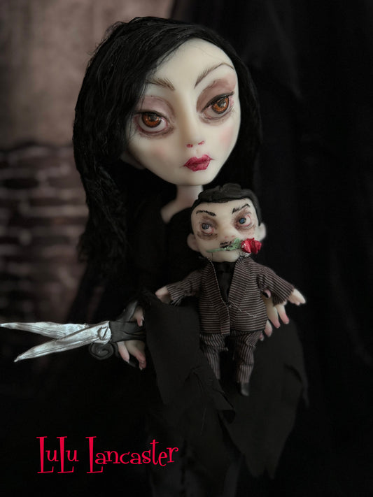 Morticia 'Just a little Snip'~ Original LuLu Lancaster Art Doll