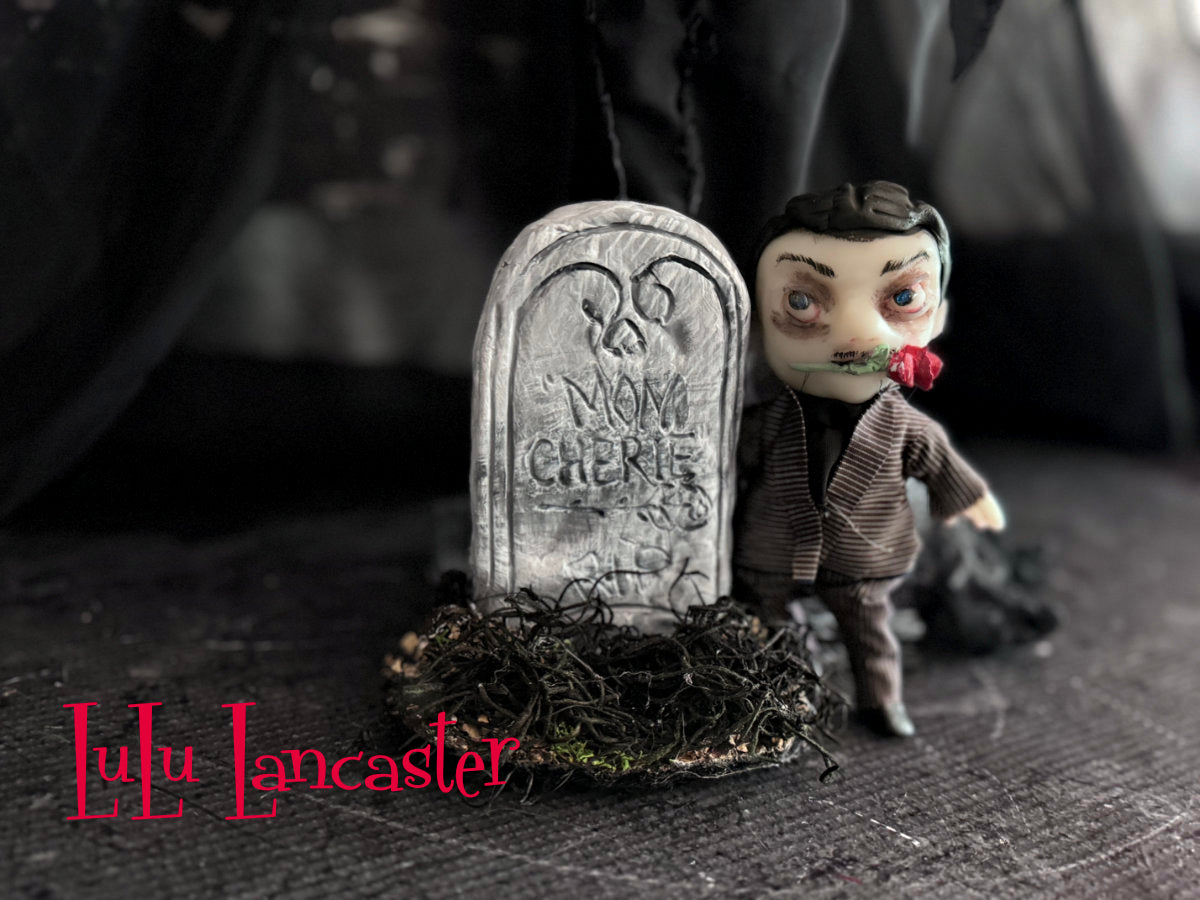 Morticia 'Just a little Snip'~ Original LuLu Lancaster Art Doll