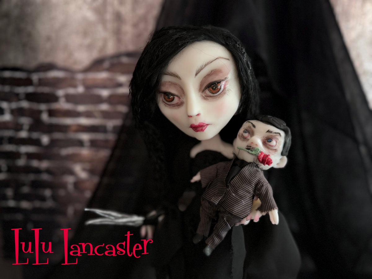 Morticia 'Just a little Snip'~ Original LuLu Lancaster Art Doll
