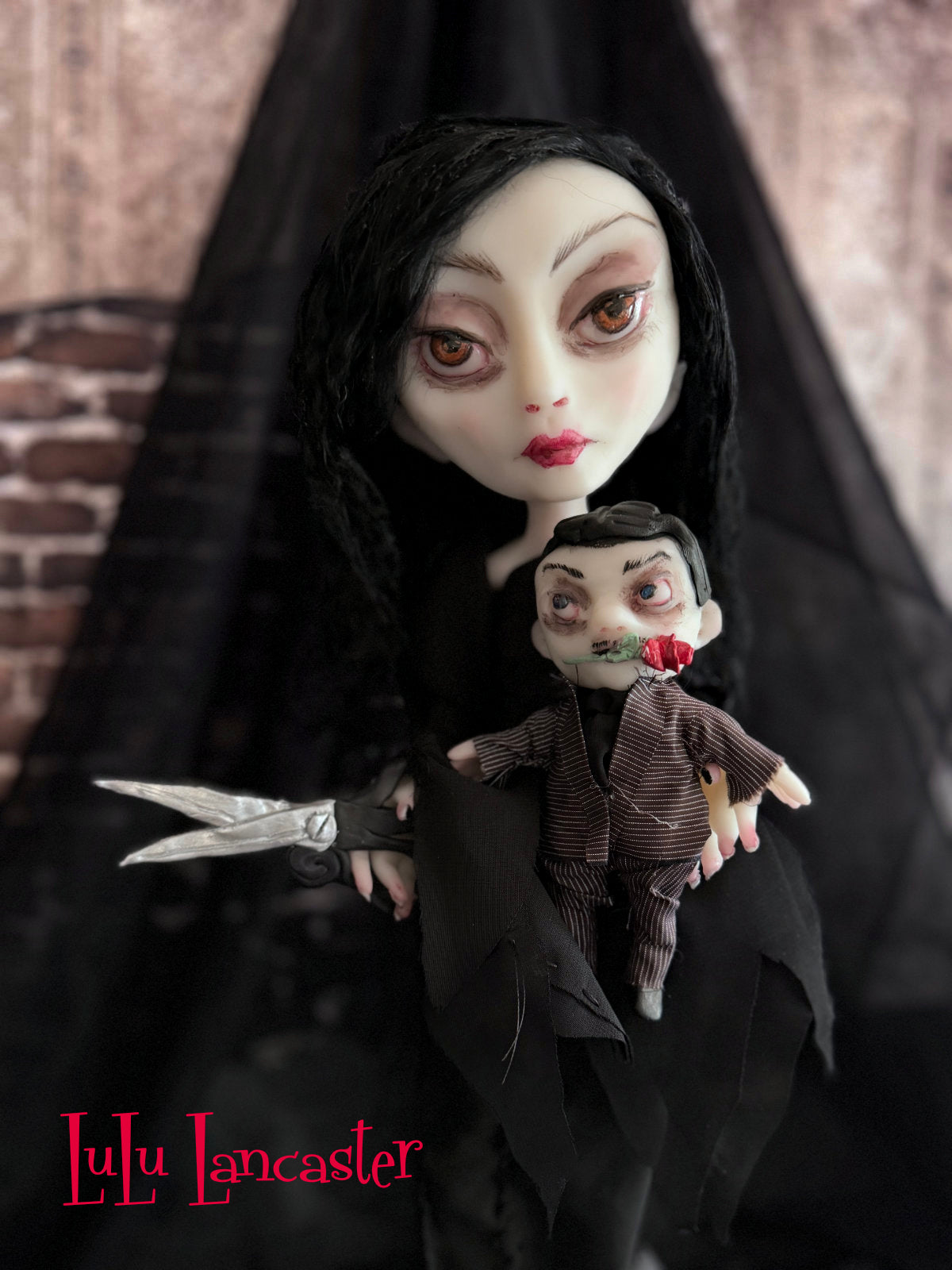 Morticia Made To Order ~ original Lulu Lancaster Art Doll
