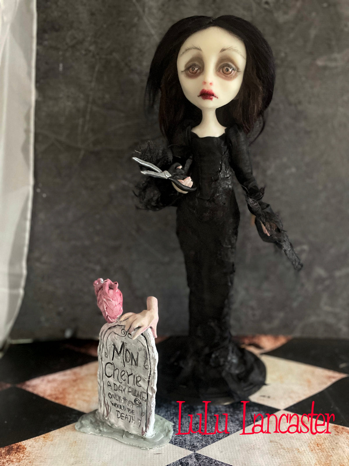 Morticia Made To Order ~ original Lulu Lancaster Art Doll