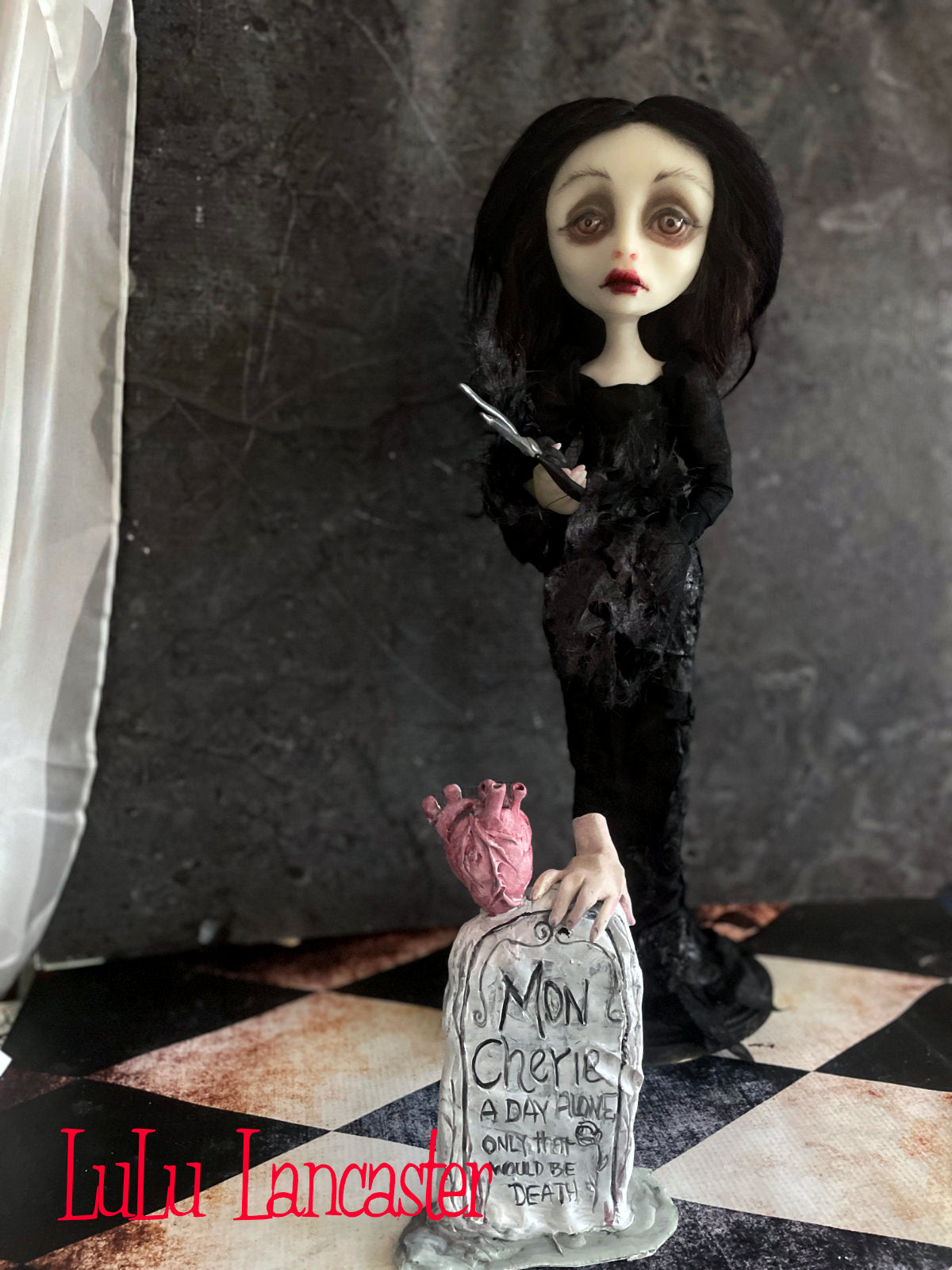 Morticia Made To Order ~ original Lulu Lancaster Art Doll