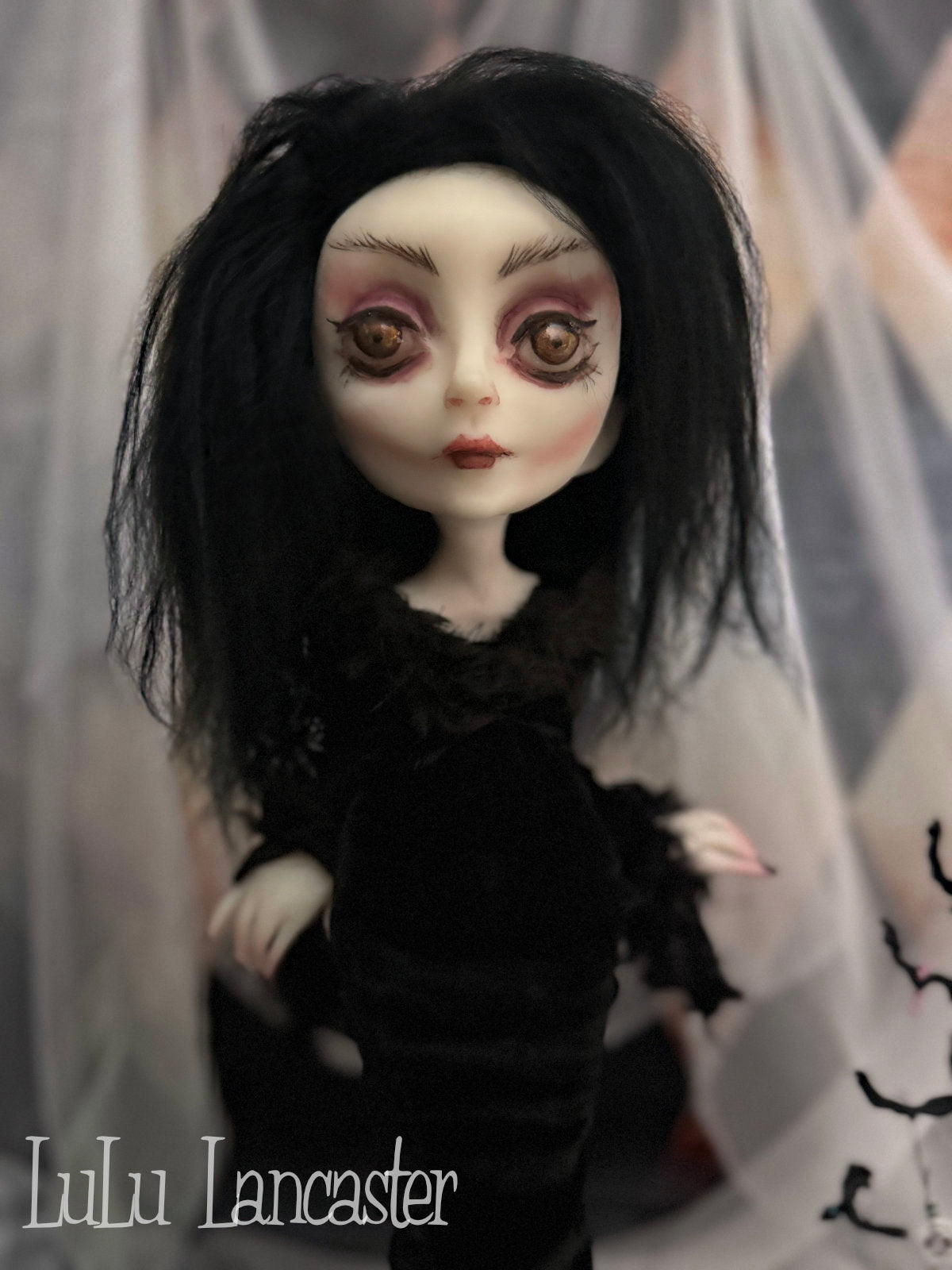 Morticia Gothmas Original LuLu Lancaster Art Doll