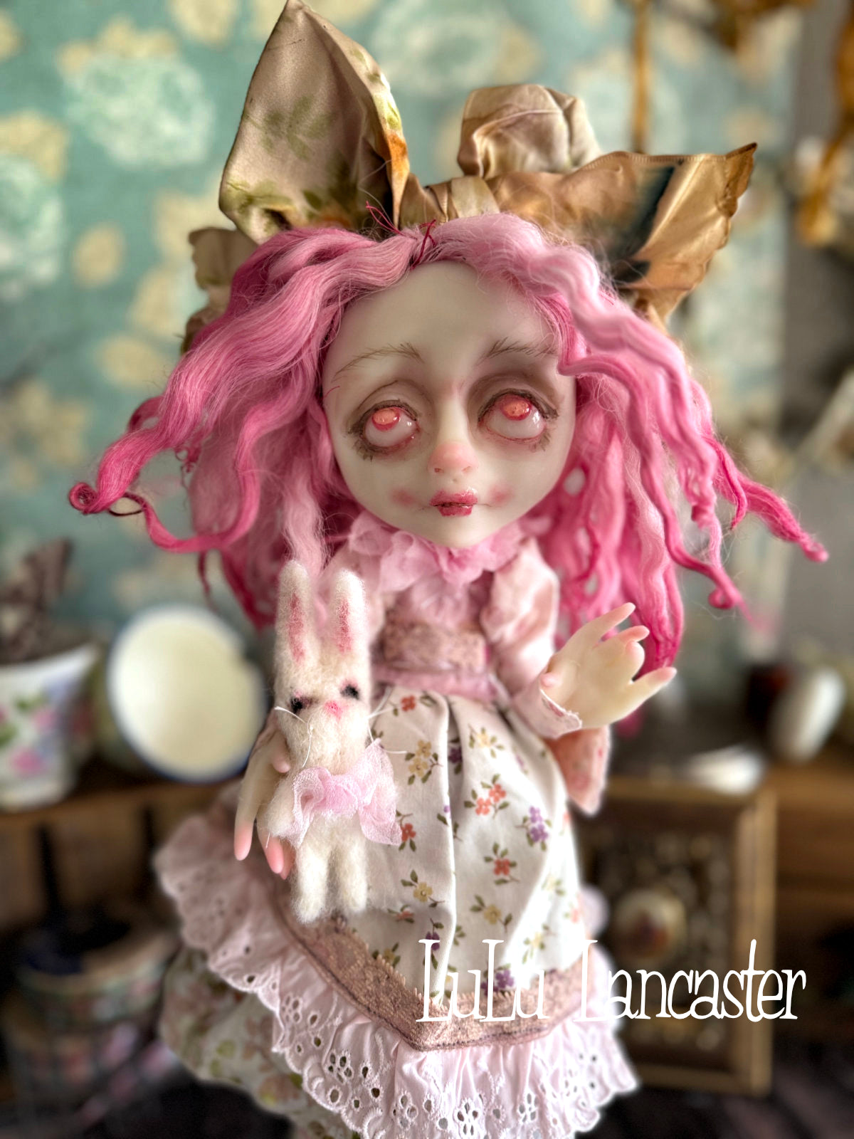 Nellie pink spring Goth Original LuLu Lancaster Art Doll