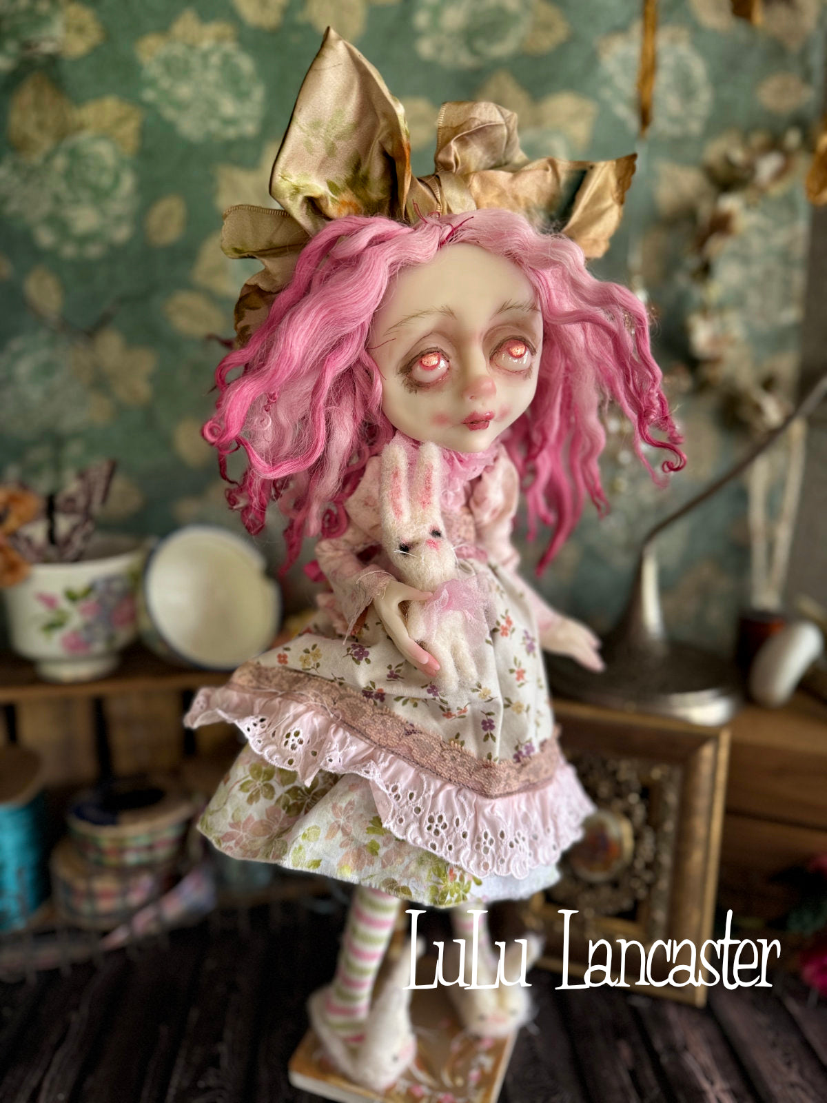 Nellie pink spring Goth Original LuLu Lancaster Art Doll