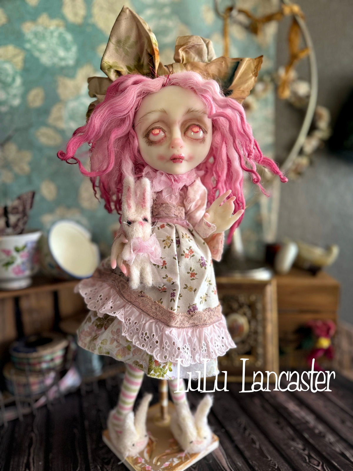 Nellie pink spring Goth Original LuLu Lancaster Art Doll