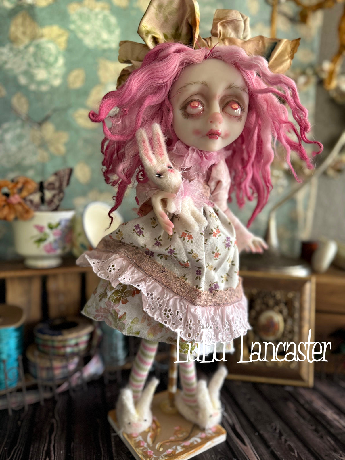 Nellie pink spring Goth Original LuLu Lancaster Art Doll