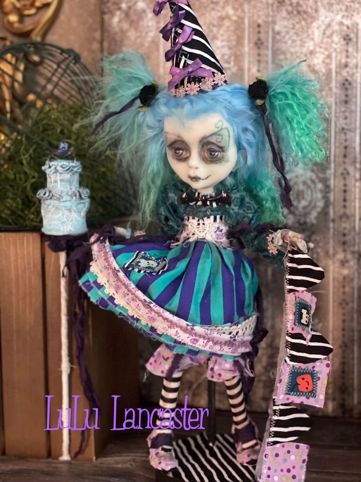 Paisley Halloween Party Kid Original LuLu Lancaster Art Dolls