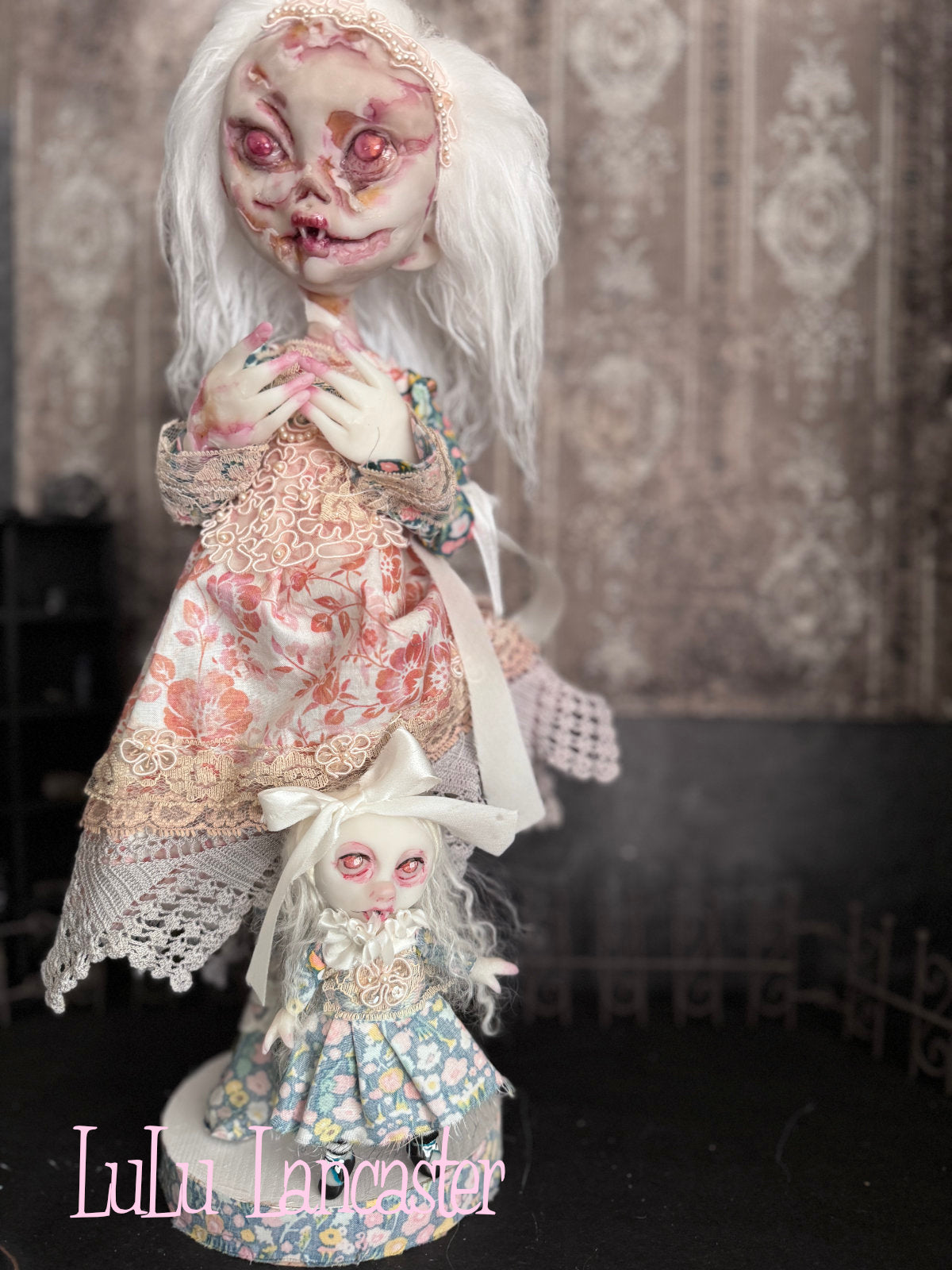 Pamela the Zombie Vampire Original LuLu Lancaster Art Doll~Hinge Artist Collective Group show Dichotomy