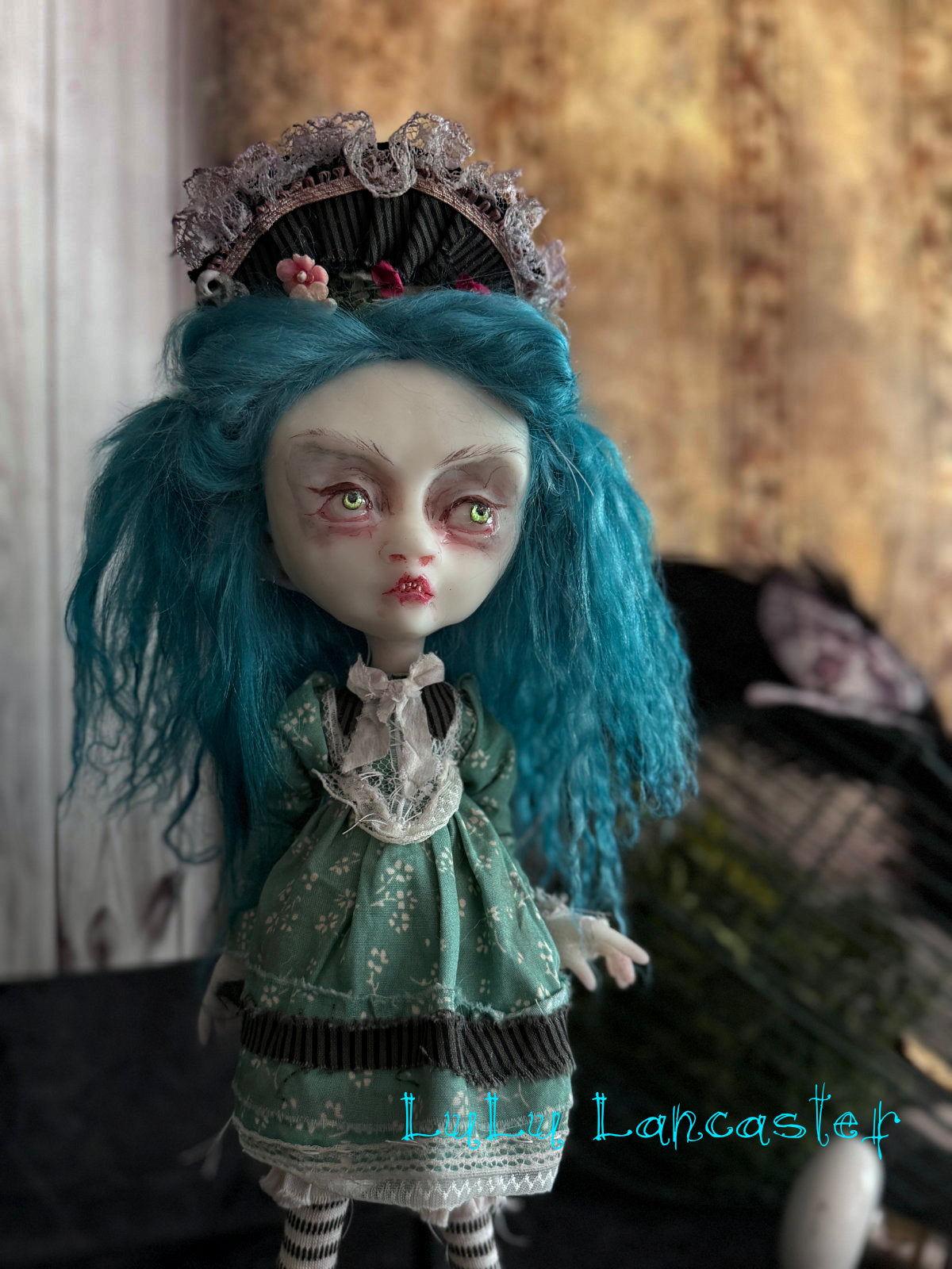 Parlance and the bear Vampire Original LuLu Lancaster Art Doll