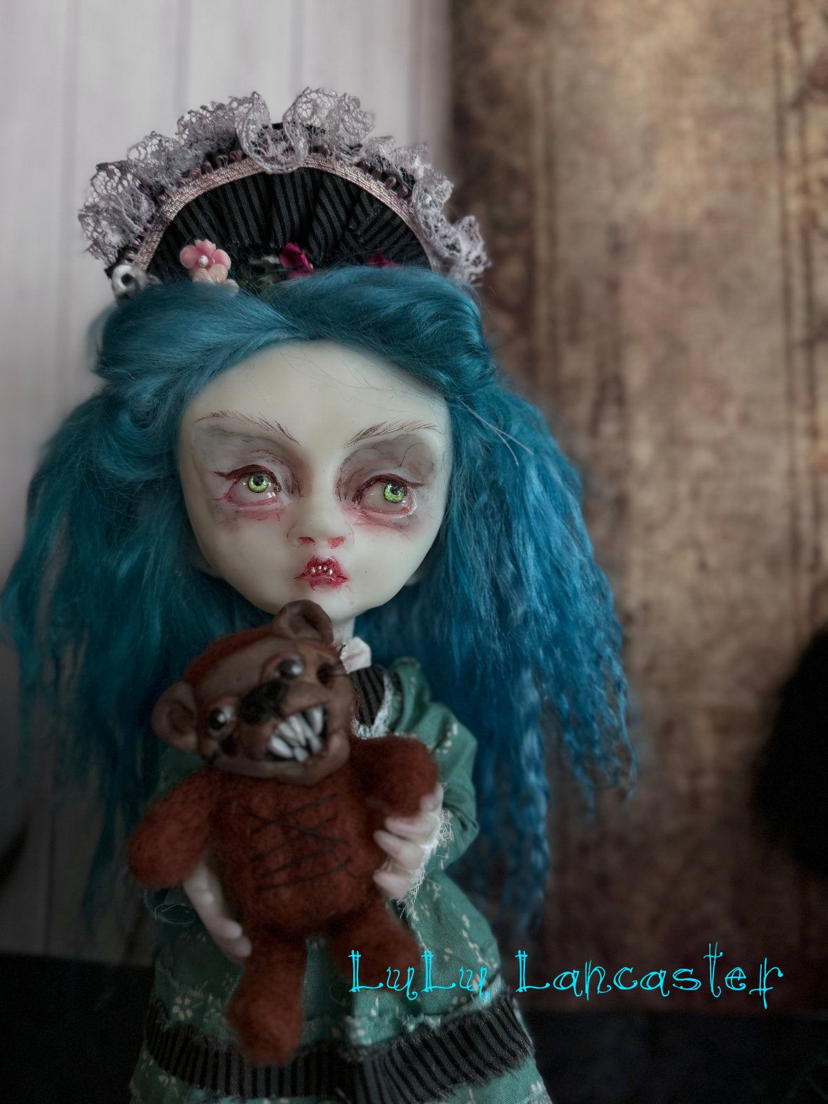 Parlance and the bear Vampire Original LuLu Lancaster Art Doll