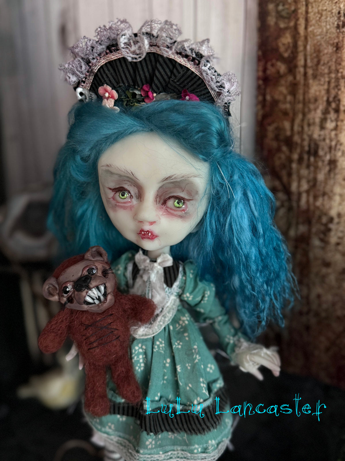 Parlance and the bear Vampire Original LuLu Lancaster Art Doll