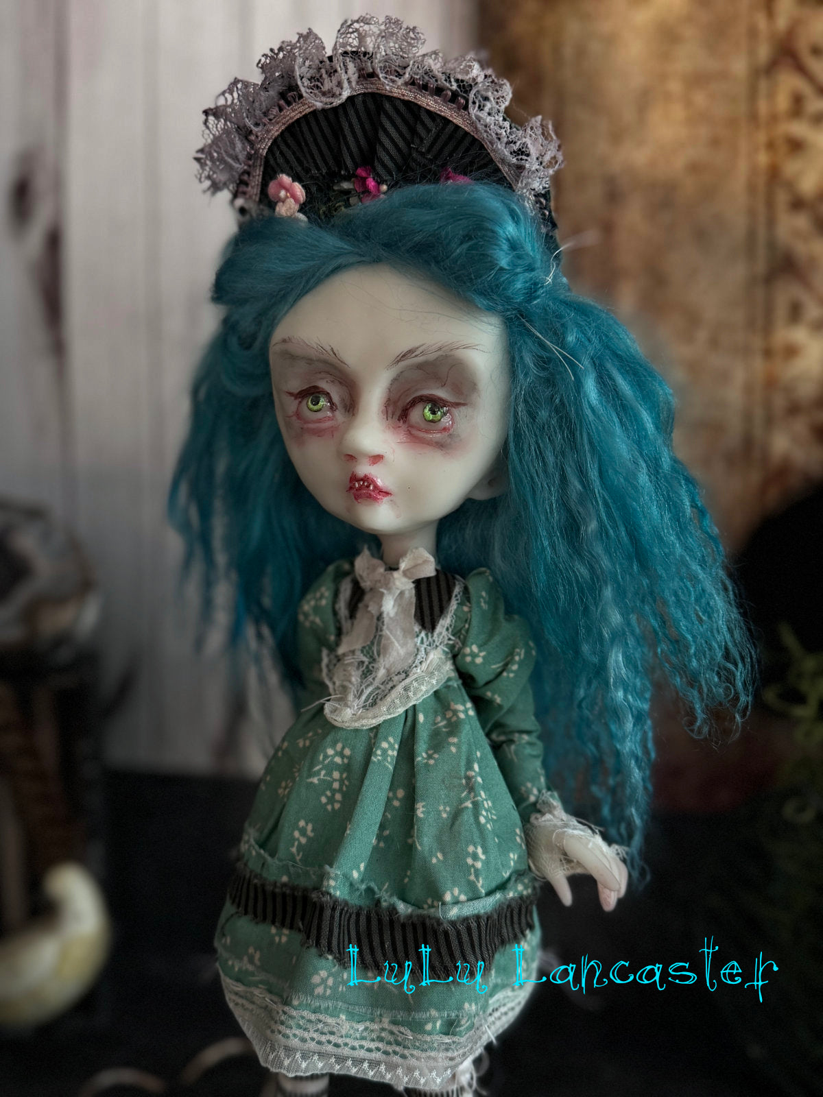 Parlance and the bear Vampire Original LuLu Lancaster Art Doll