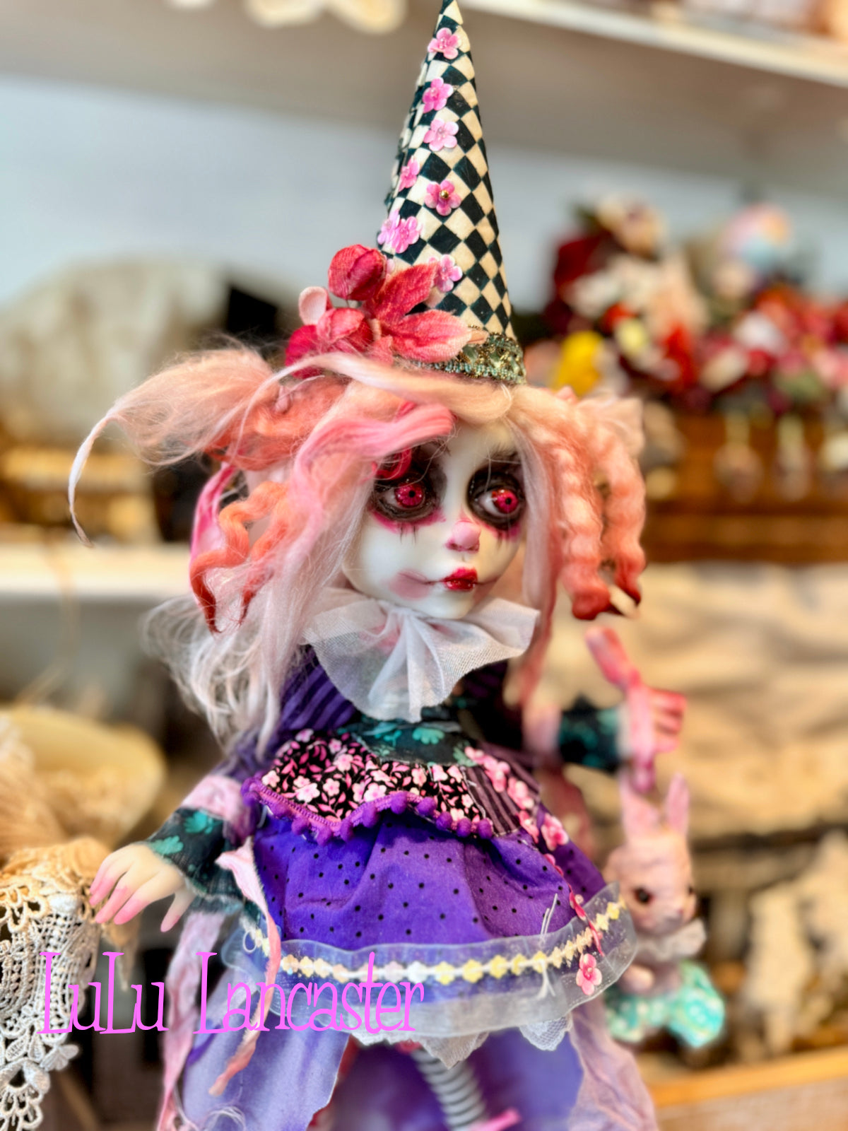 PetalWink Poupee the Clown ~ original Lulu Lancaster Art Doll