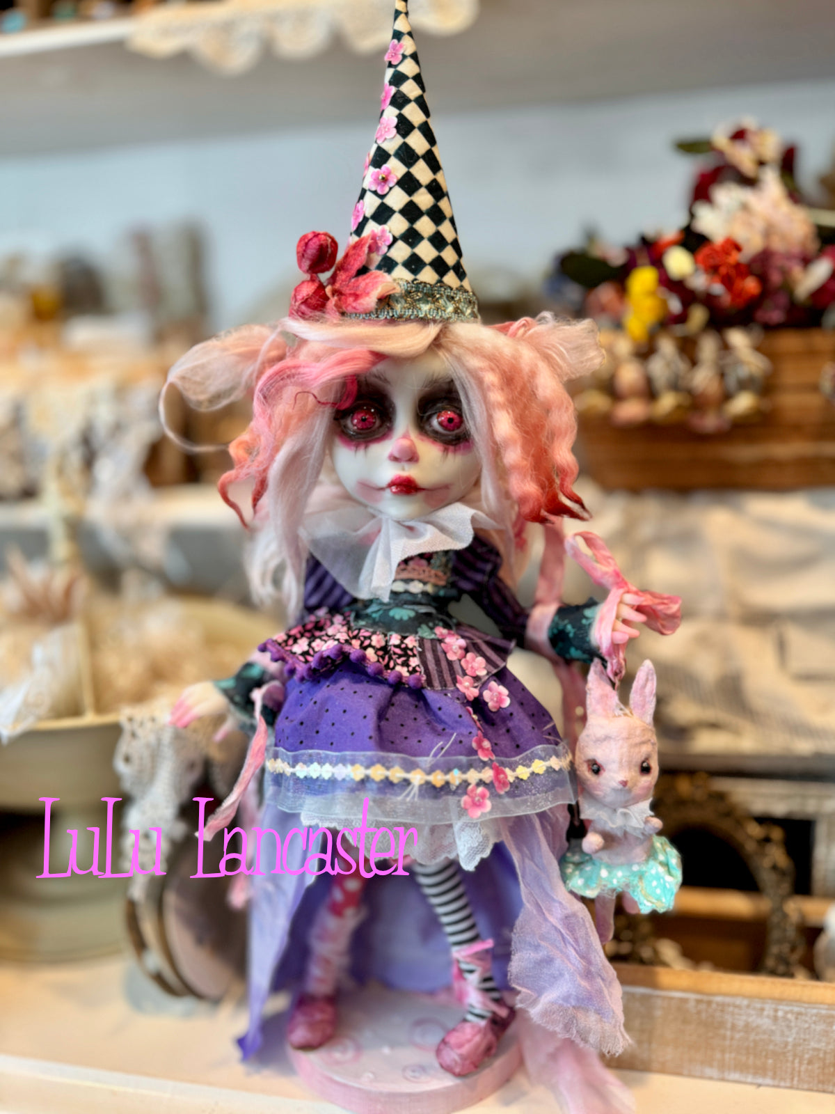 PetalWink Poupee the Clown ~ original Lulu Lancaster Art Doll