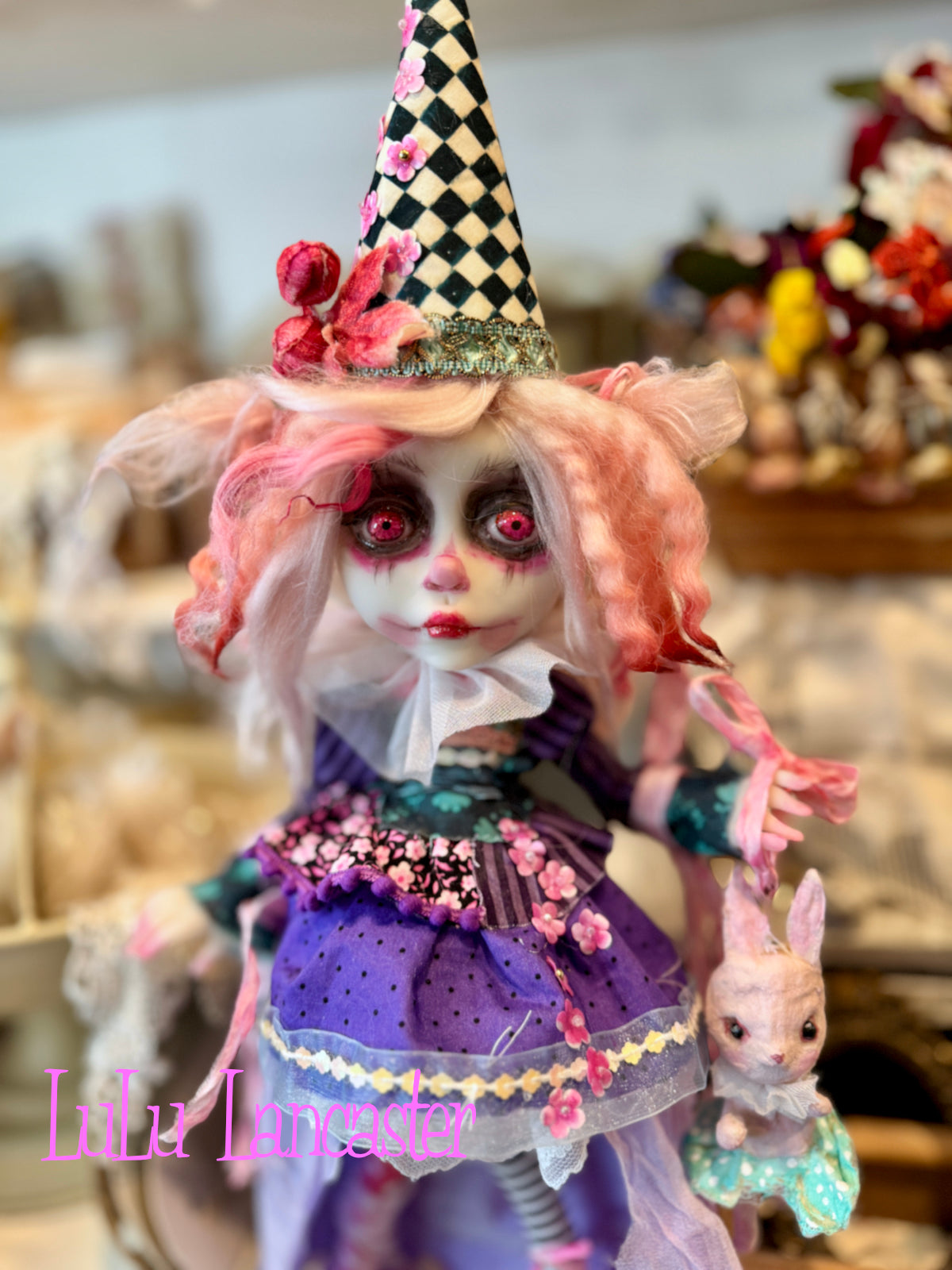 PetalWink Poupee the Clown ~ original Lulu Lancaster Art Doll
