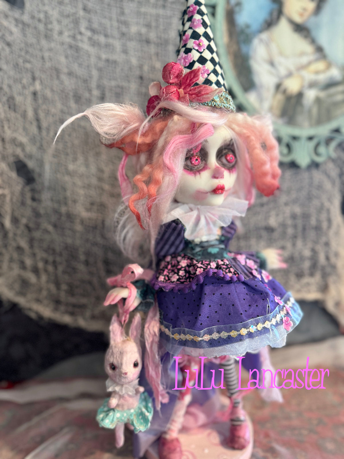 PetalWink Poupee the Clown ~ original Lulu Lancaster Art Doll