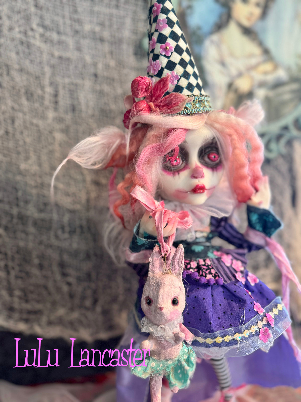 PetalWink Poupee the Clown ~ original Lulu Lancaster Art Doll