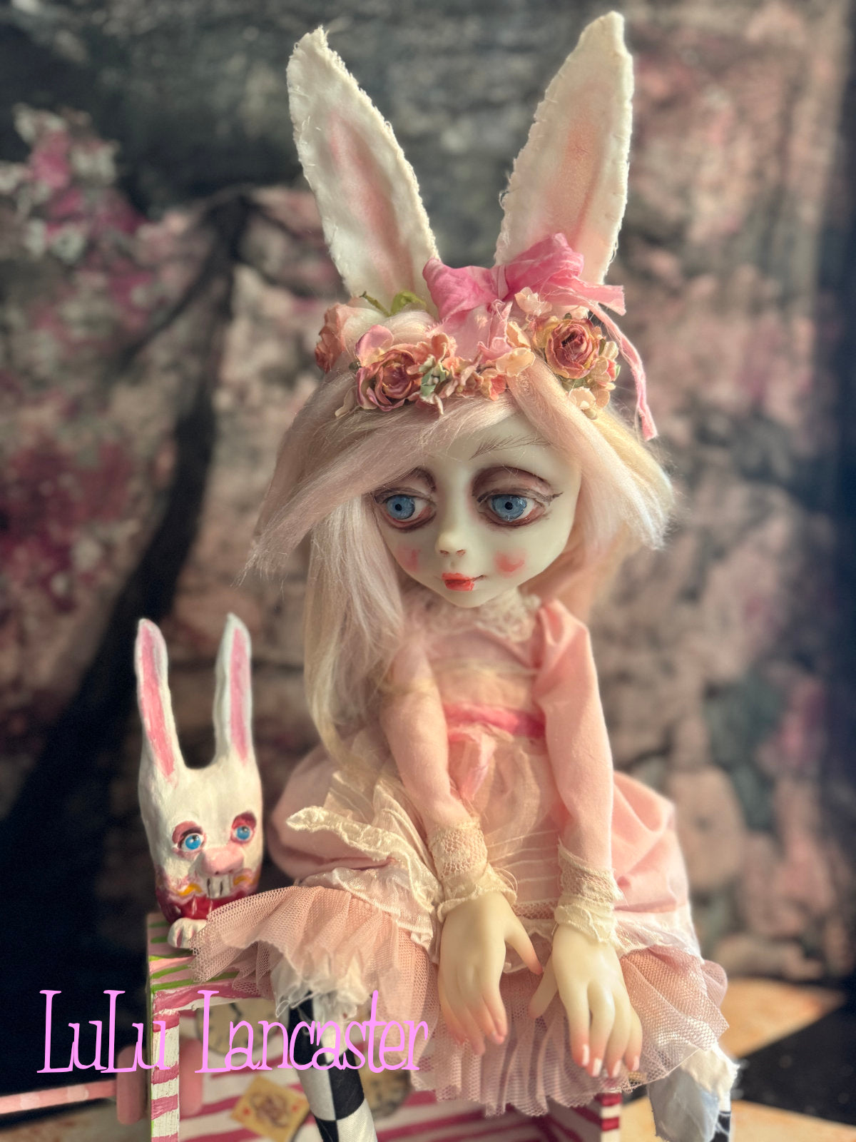 Pink Alice Rabbit~ Original Lulu Lancaster Art Doll