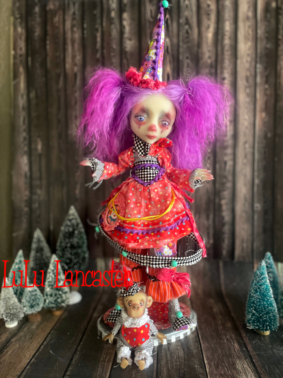 Posey and PipPop Poupee the clown Original LuLu Lancaster Art Doll
