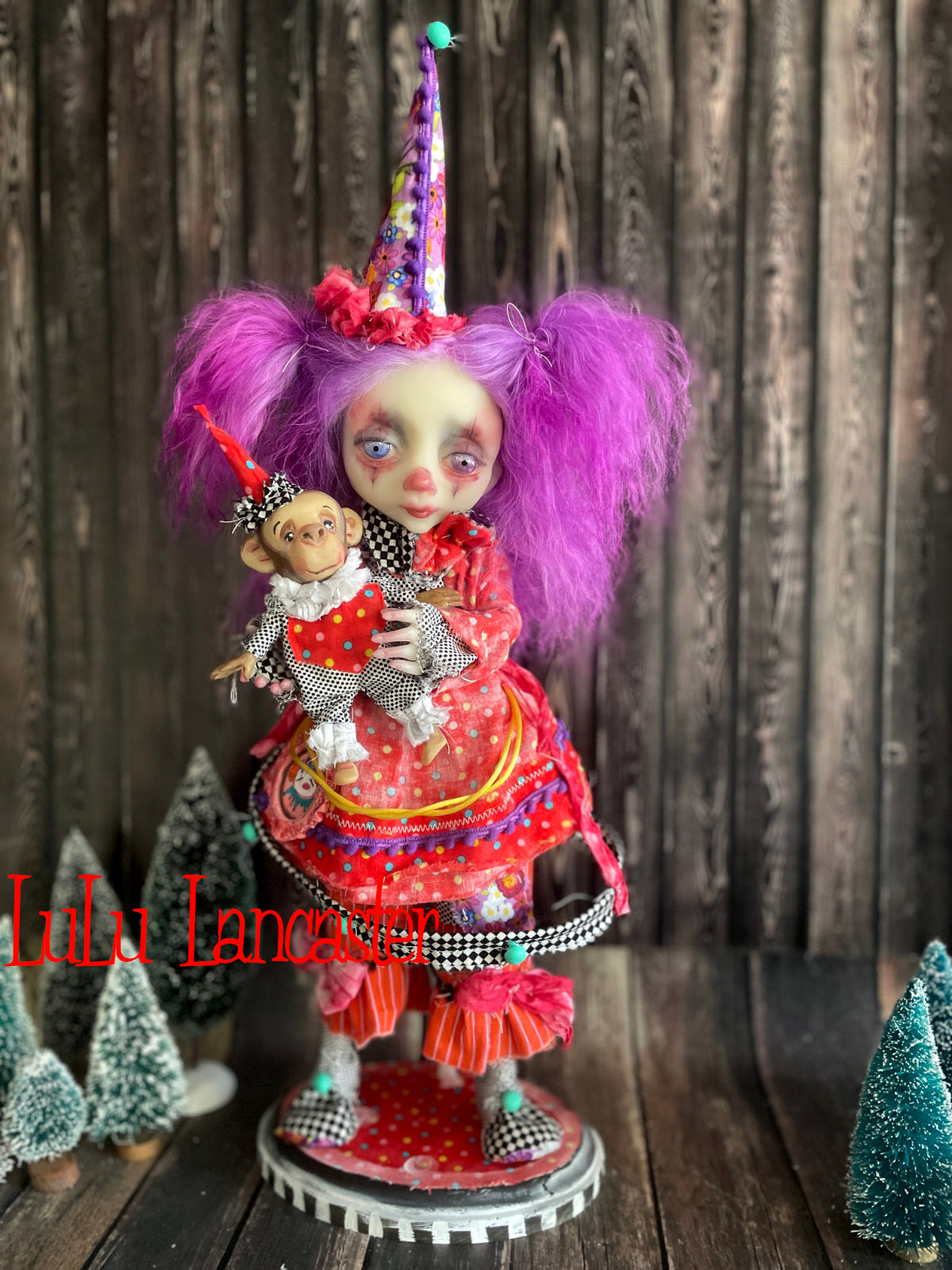 Posey and PipPop Poupee the clown Original LuLu Lancaster Art Doll