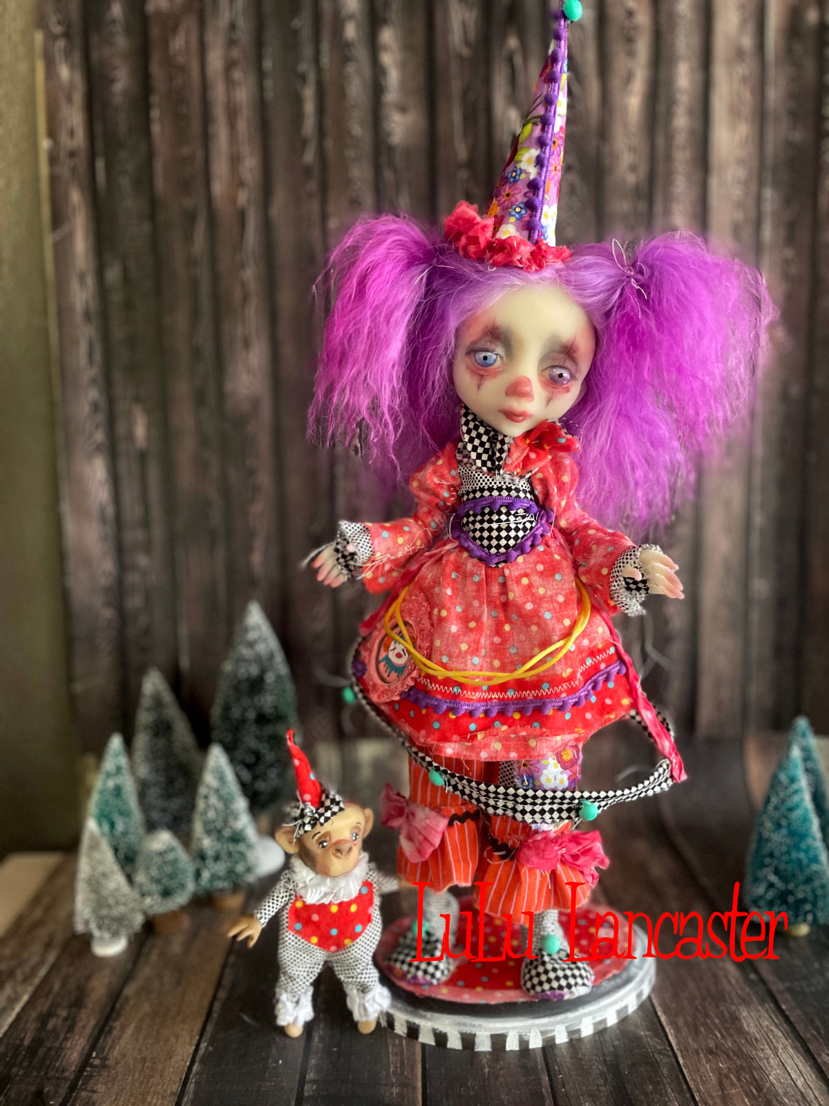 Posey and PipPop Poupee the clown Original LuLu Lancaster Art Doll