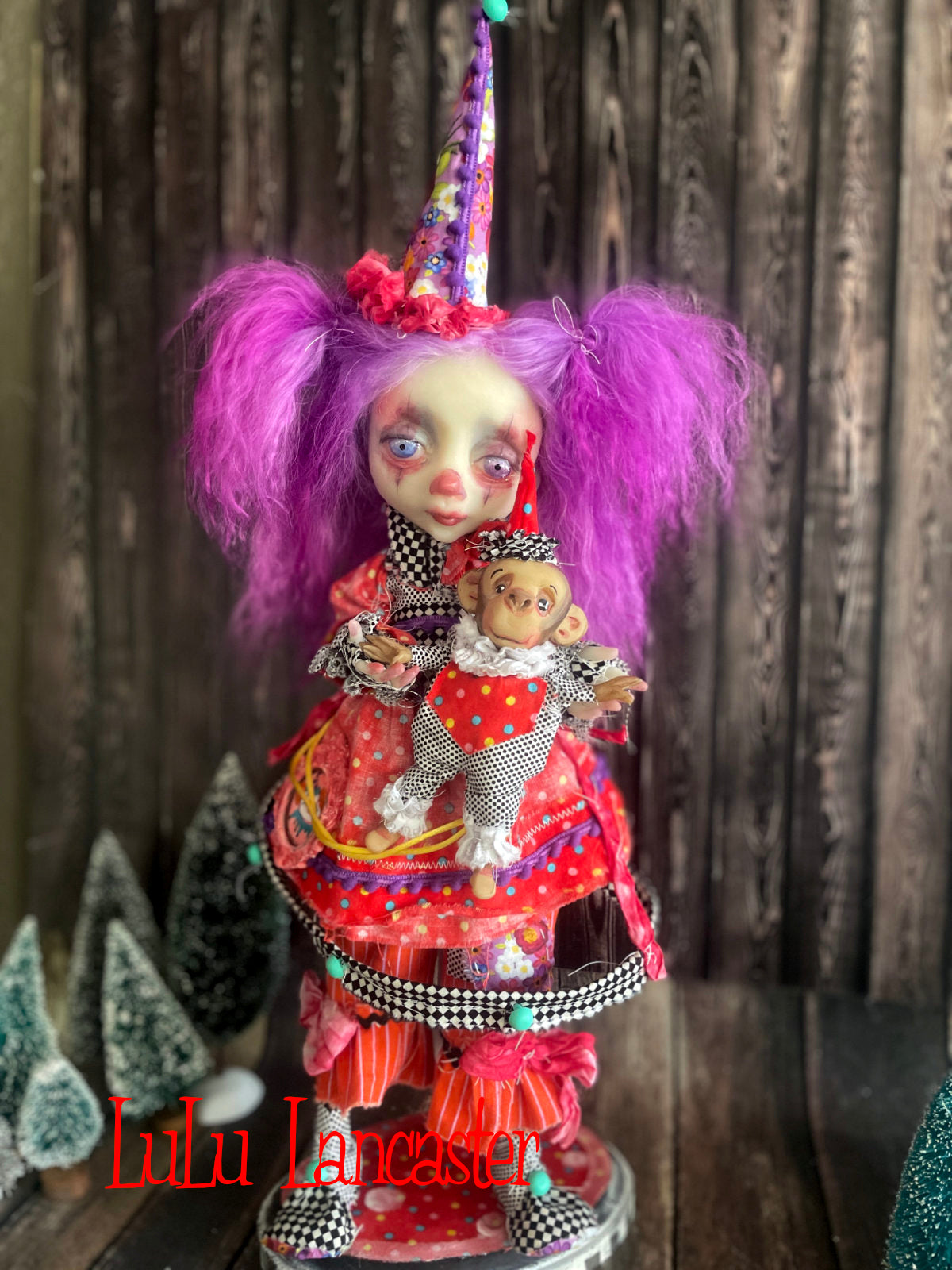 Posey and PipPop Poupee the clown Original LuLu Lancaster Art Doll