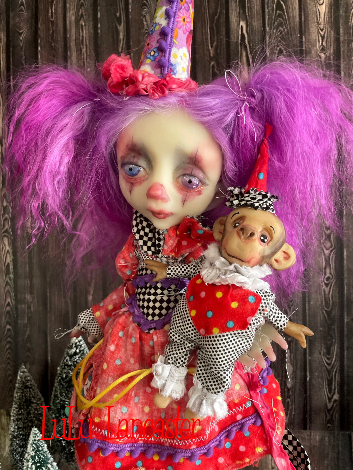 Posey and PipPop Poupee the clown Original LuLu Lancaster Art Doll