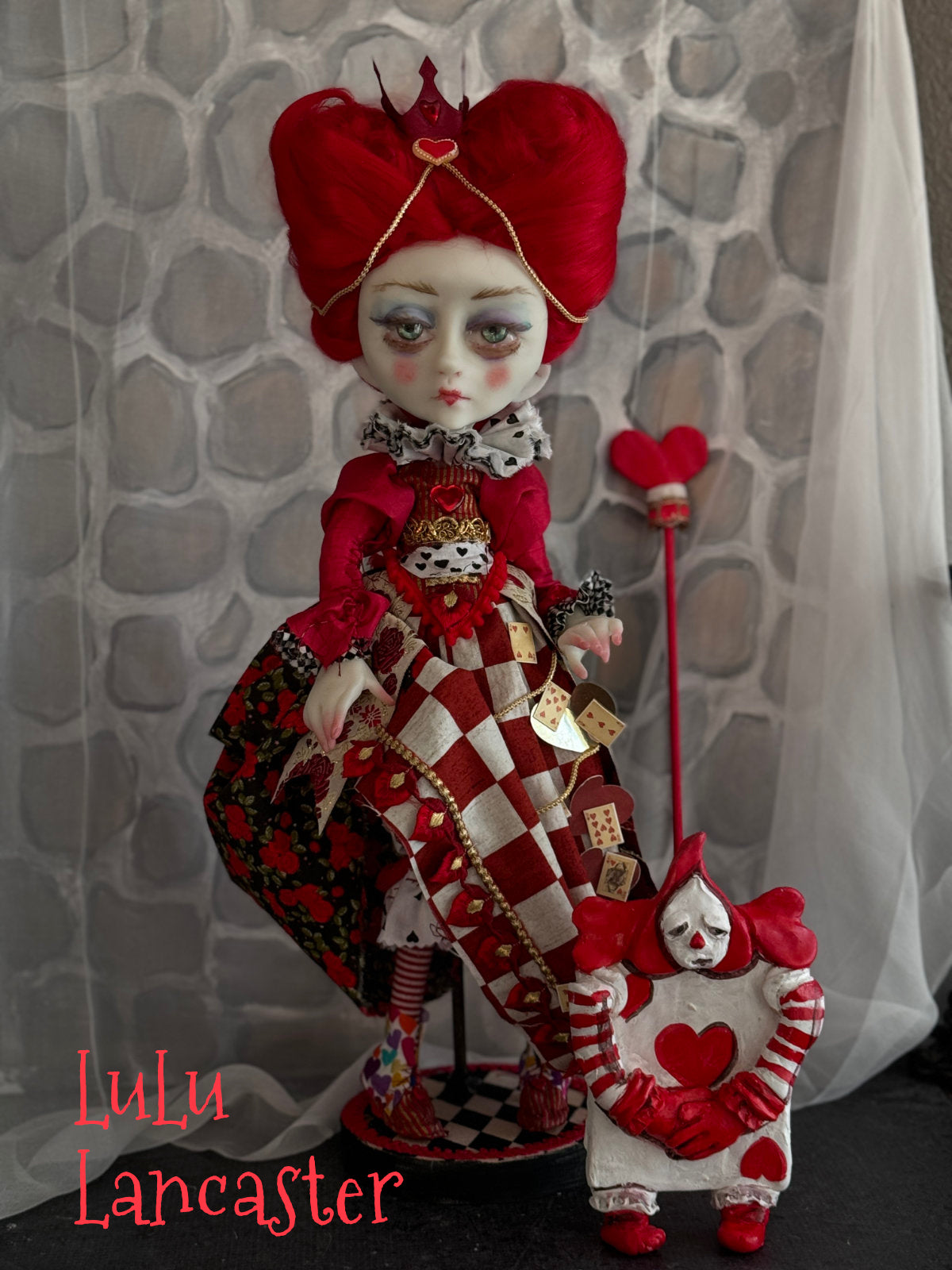 Queen of Hearts Wonderland Original LuLu Lancaster Art Doll