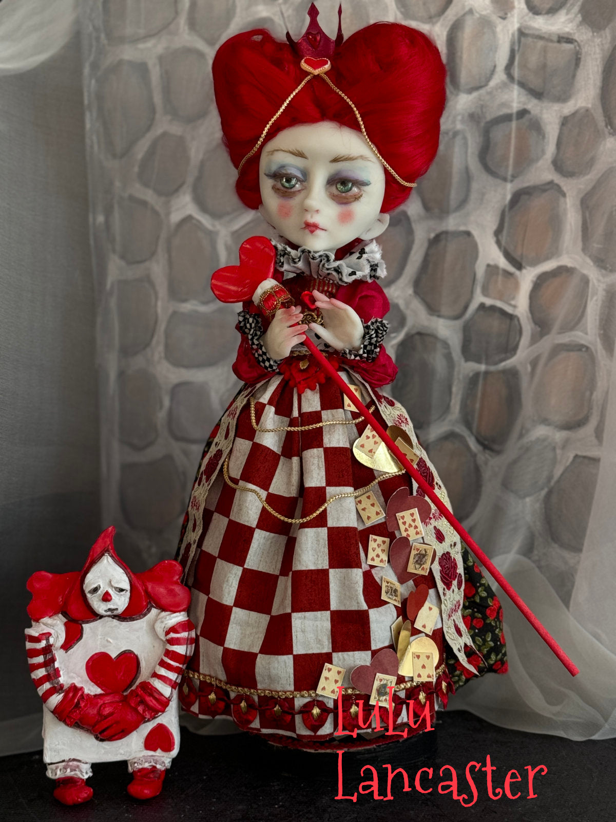 Queen of Hearts Wonderland Original LuLu Lancaster Art Doll