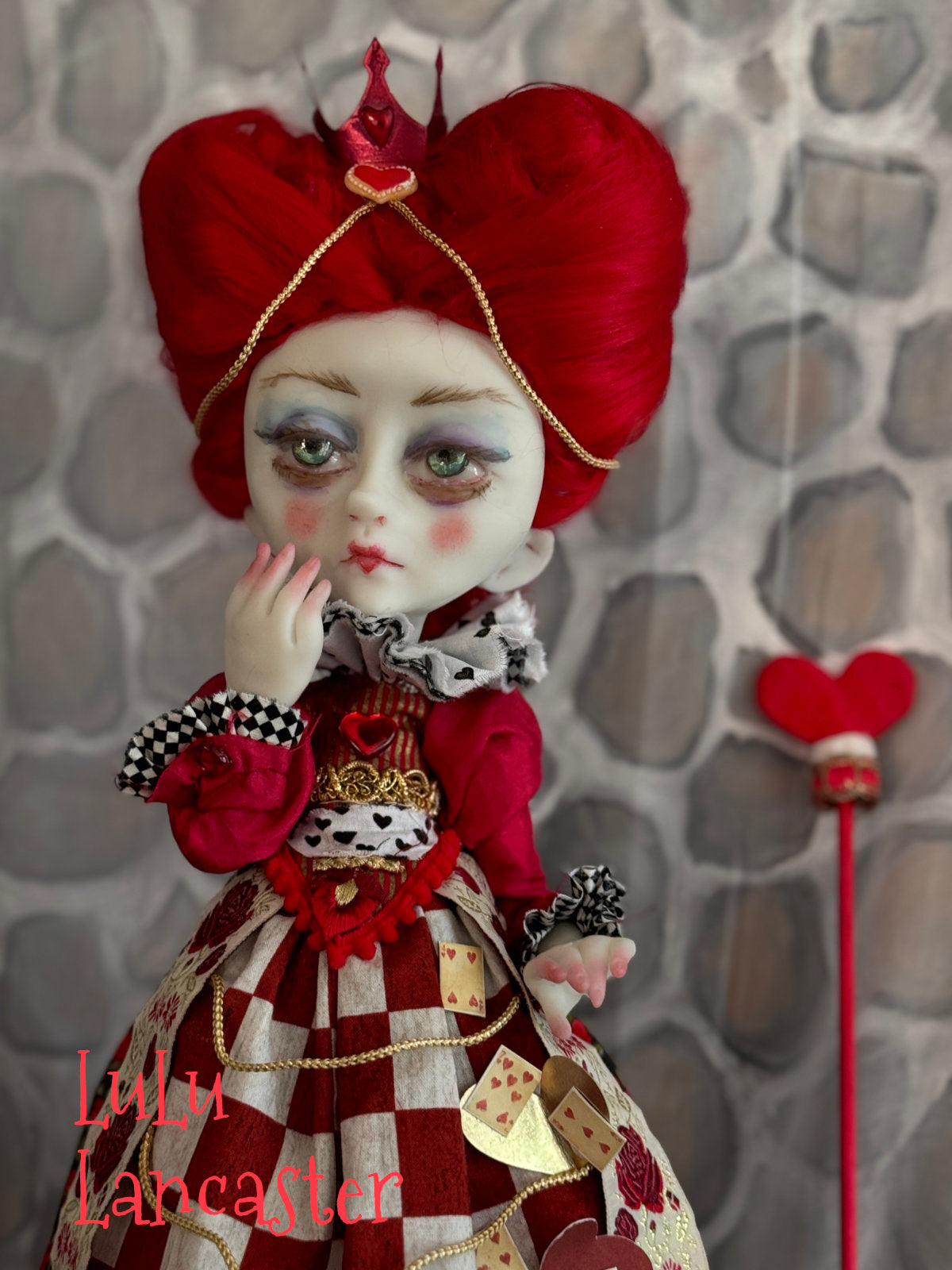 Queen of Hearts Wonderland Original LuLu Lancaster Art Doll
