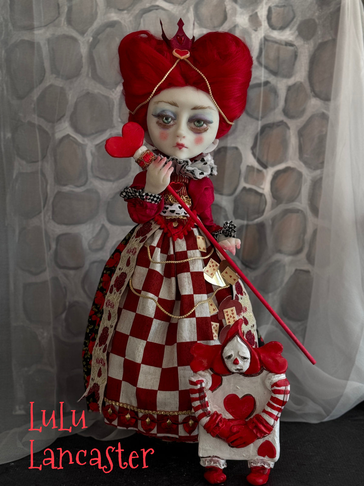 Queen of Hearts Wonderland Original LuLu Lancaster Art Doll