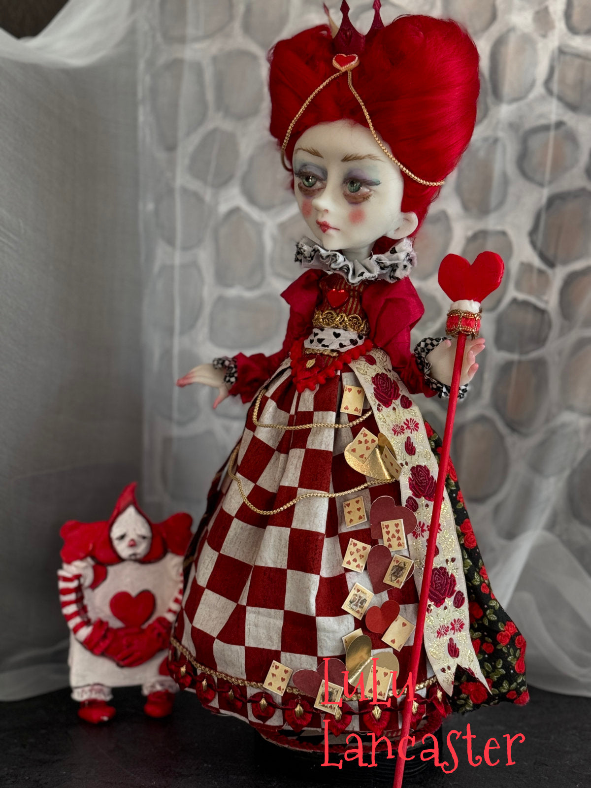 Queen of Hearts Wonderland Original LuLu Lancaster Art Doll