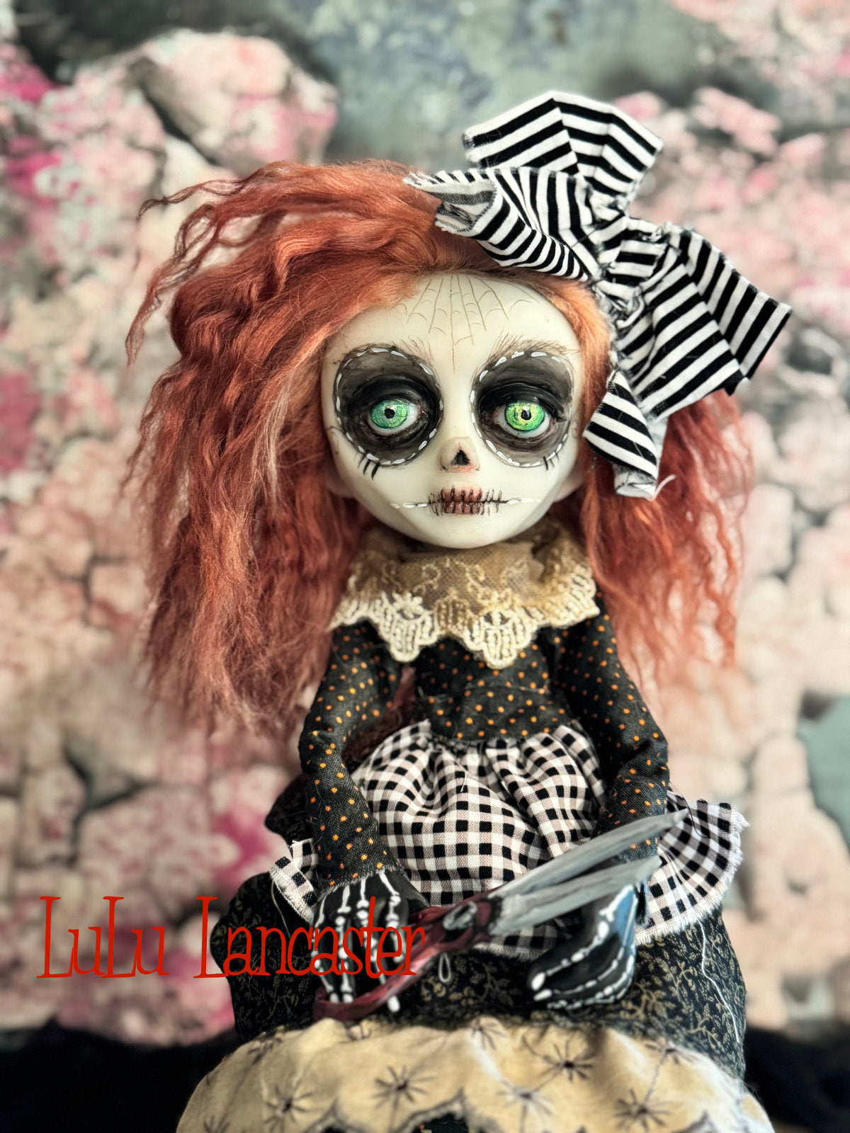 Raggedy was Anne Goth Rag Doll~ Original Lulu Lancaster Art Doll