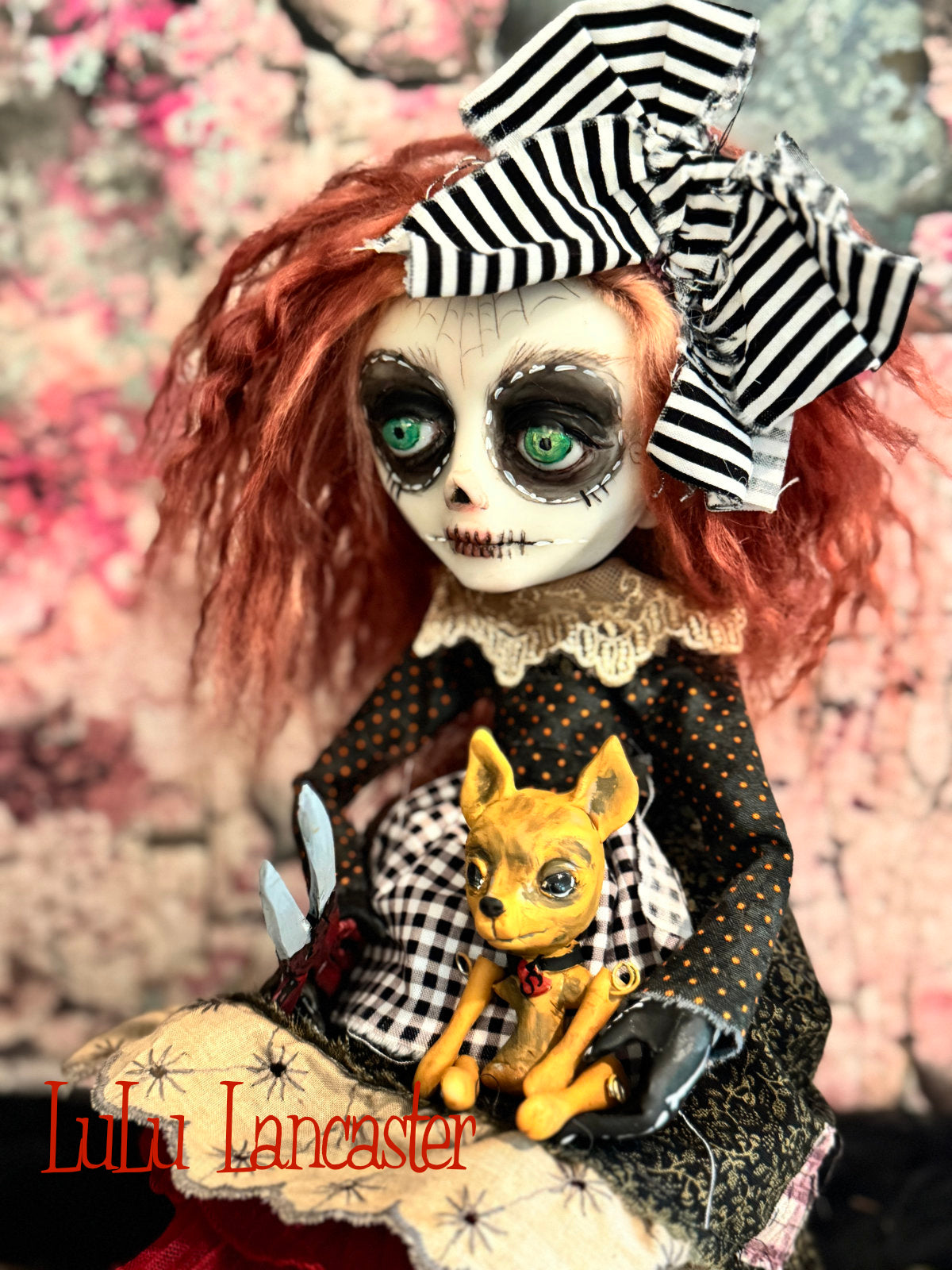 Raggedy was Anne Goth Rag Doll~ Original Lulu Lancaster Art Doll