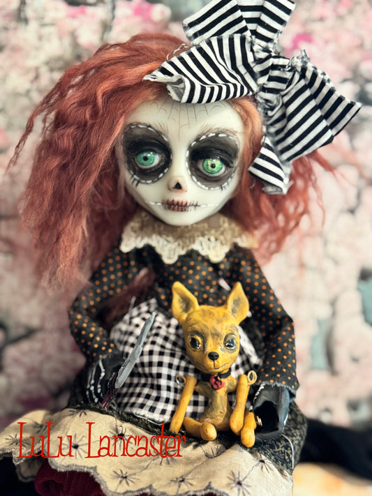 Raggedy was Anne Goth Rag Doll~ Original Lulu Lancaster Art Doll