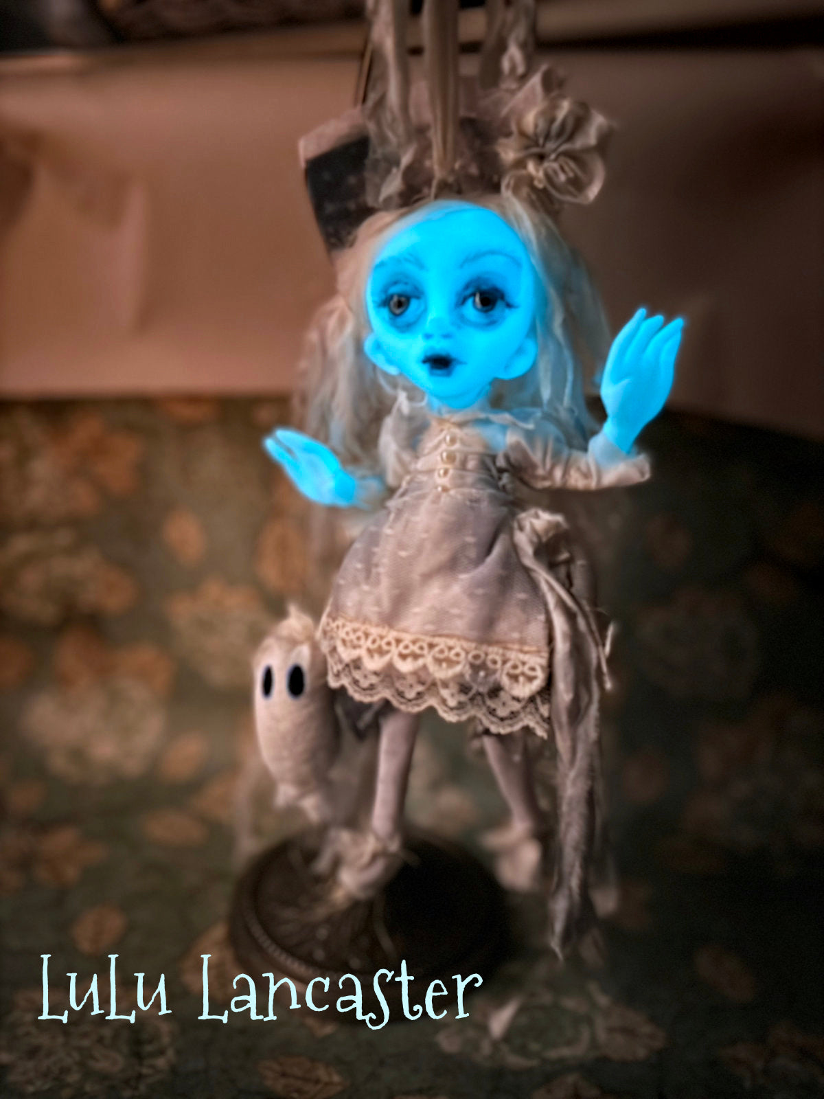 Sansi Mini Glow Ghostie Halloween Original LuLu Lancaster Art Dolls