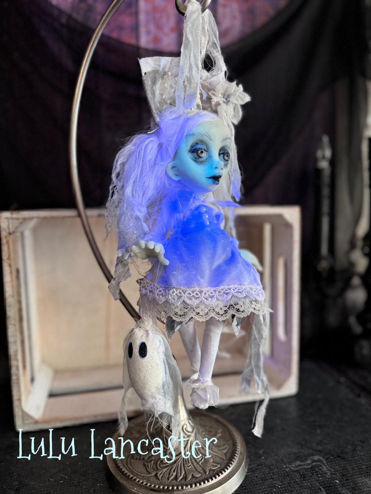 Sansi Mini Glow Ghostie Halloween Original LuLu Lancaster Art Dolls