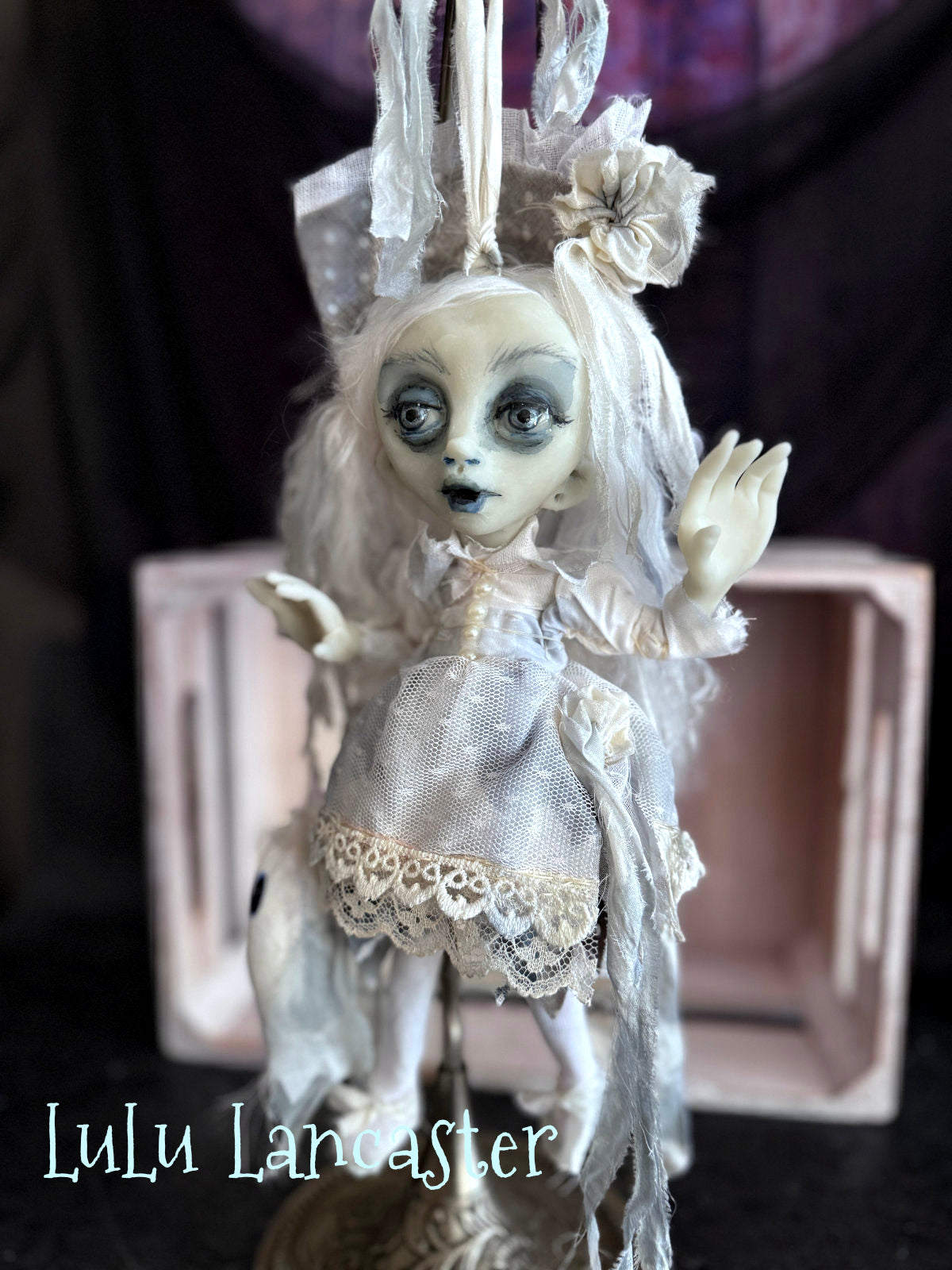 Sansi Mini Glow Ghostie Halloween Original LuLu Lancaster Art Dolls