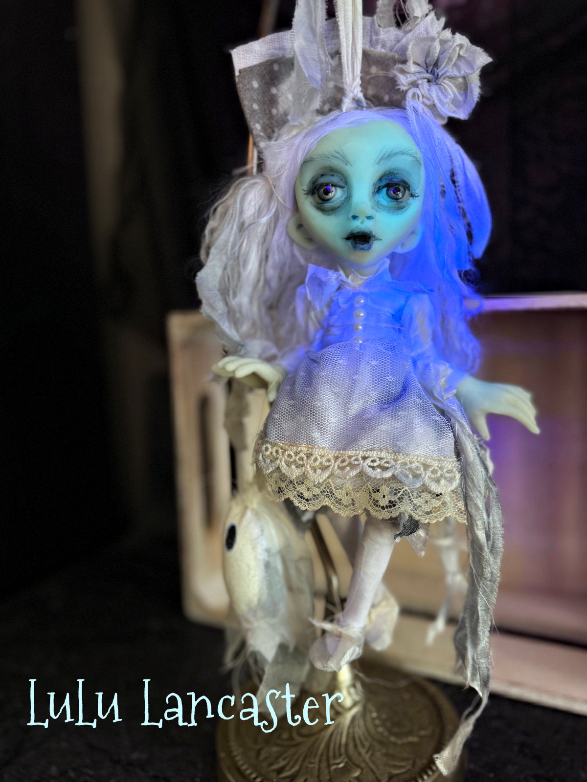 Sansi Mini Glow Ghostie Halloween Original LuLu Lancaster Art Dolls