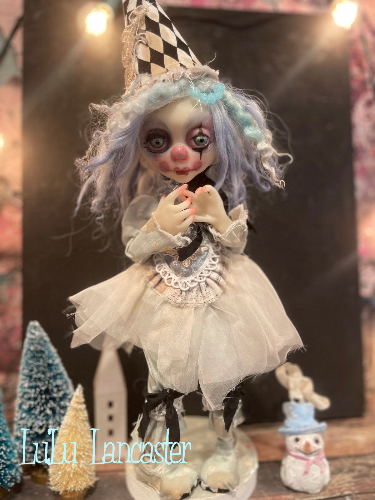 Silence Poupee the winter clown LuLu's Holiday Original LuLu Lancaster Art Doll