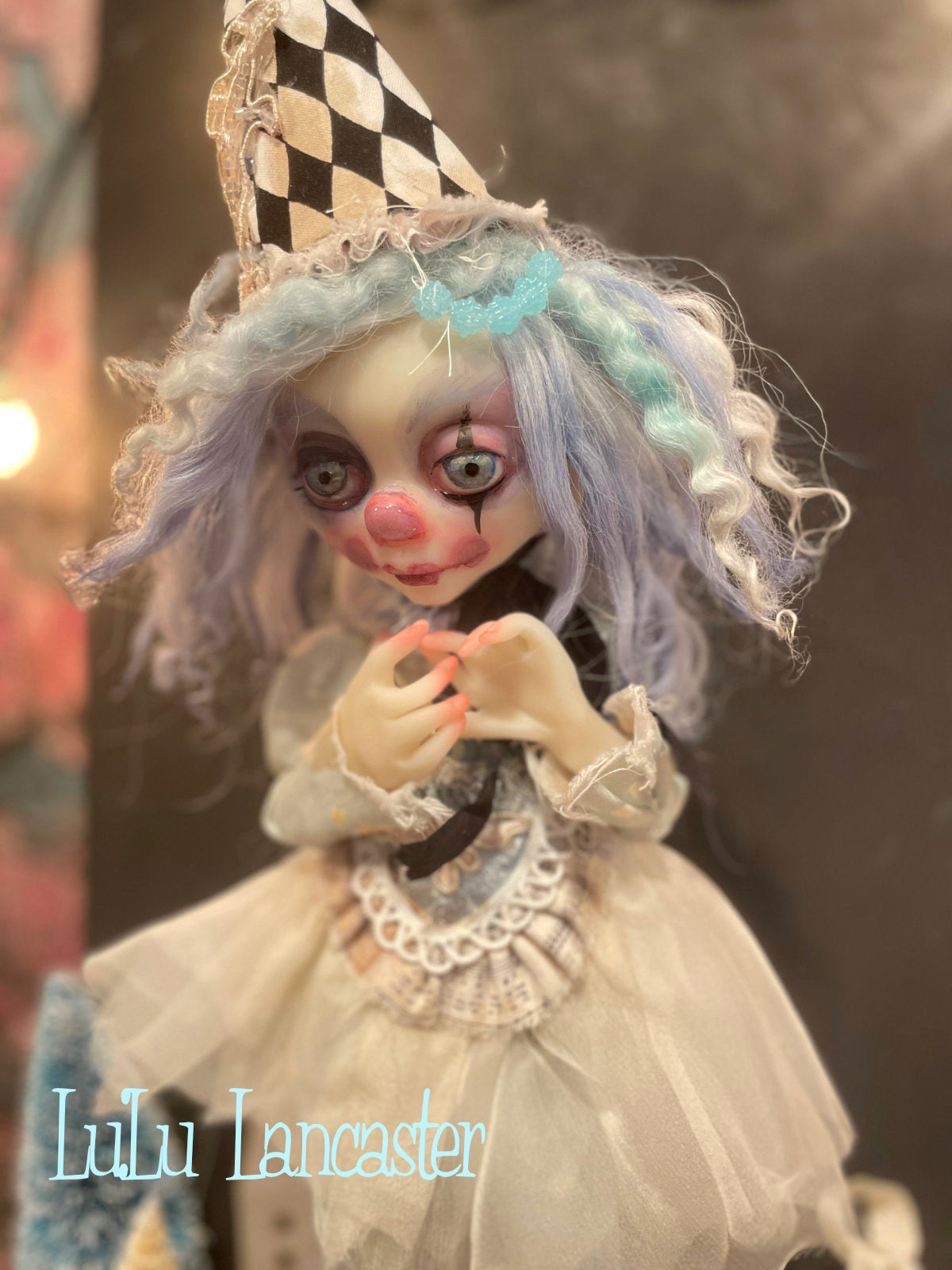 Silence Poupee the winter clown LuLu's Holiday Original LuLu Lancaster Art Doll