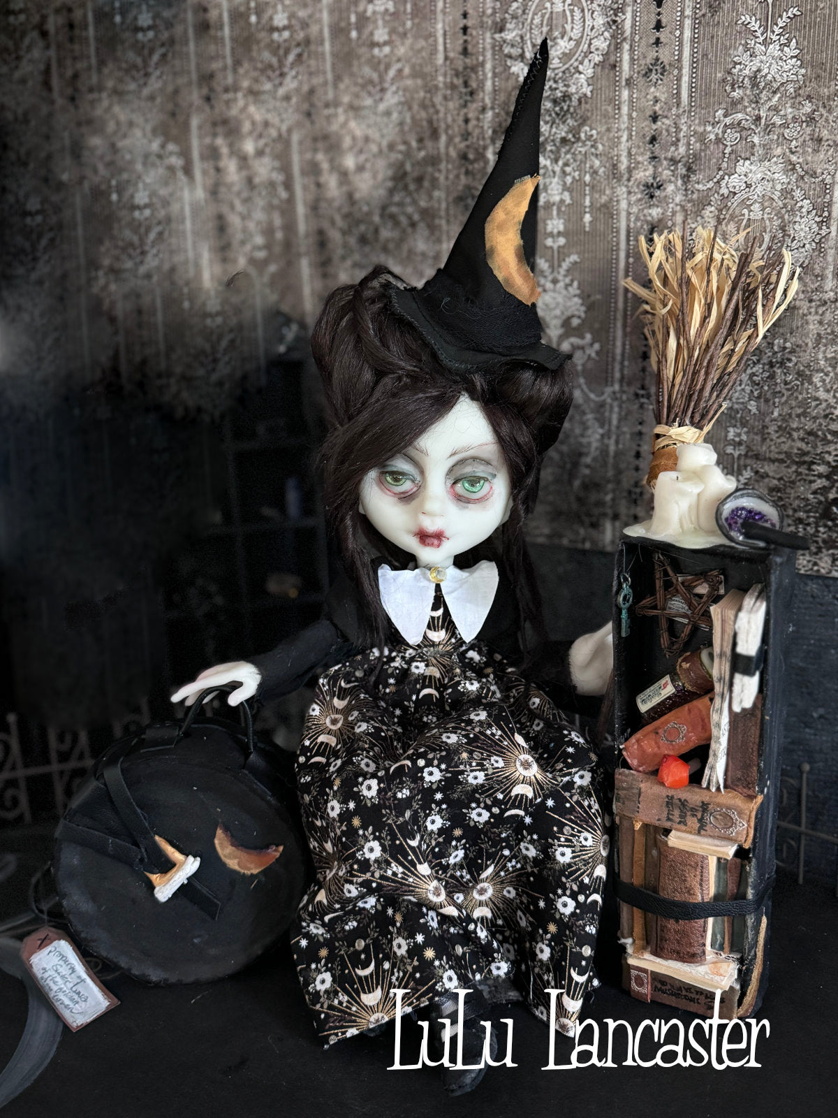 Sister Luna Traveling Witch Original LuLu Lancaster Art Doll