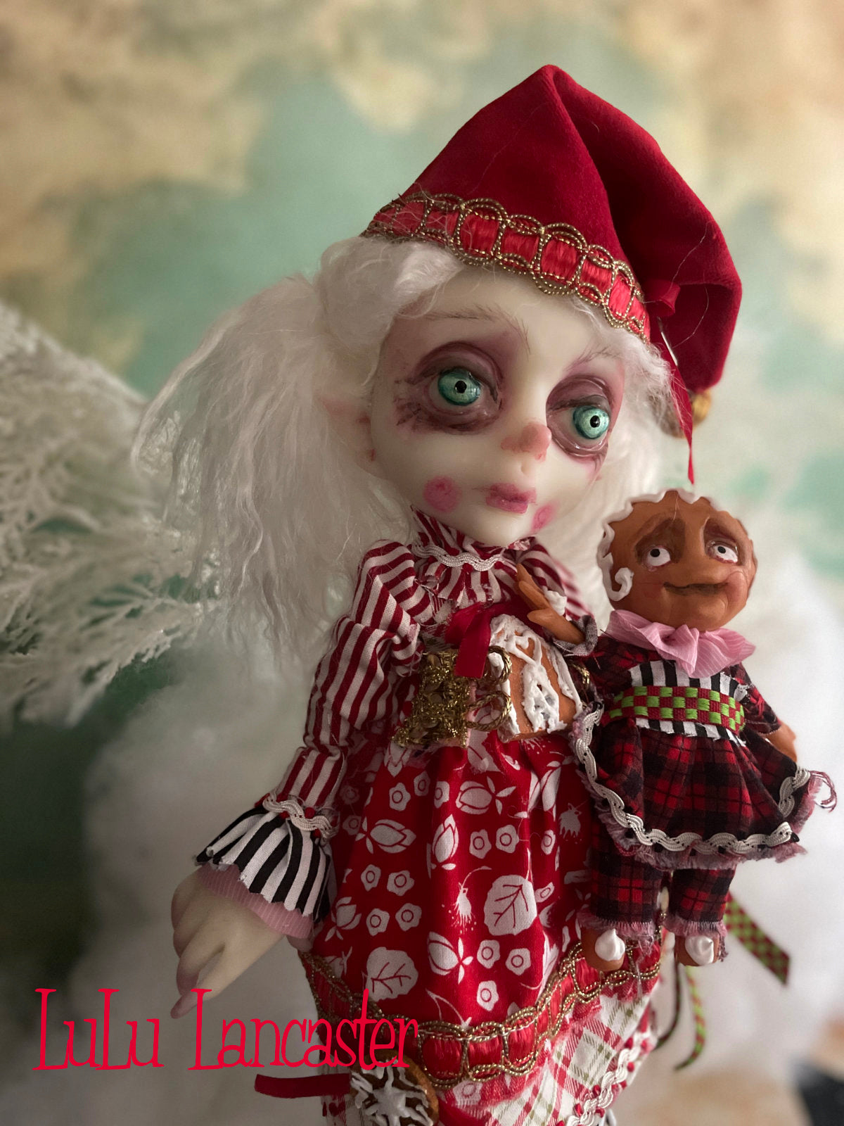 SleepyTime Gingerbread the Christmas Elf LuLu's Holiday Original LuLu Lancaster Art Doll
