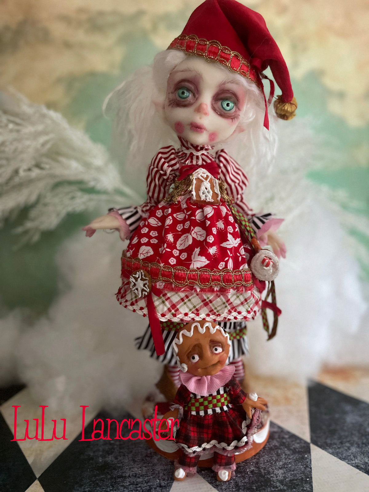 SleepyTime Gingerbread the Christmas Elf LuLu's Holiday Original LuLu Lancaster Art Doll