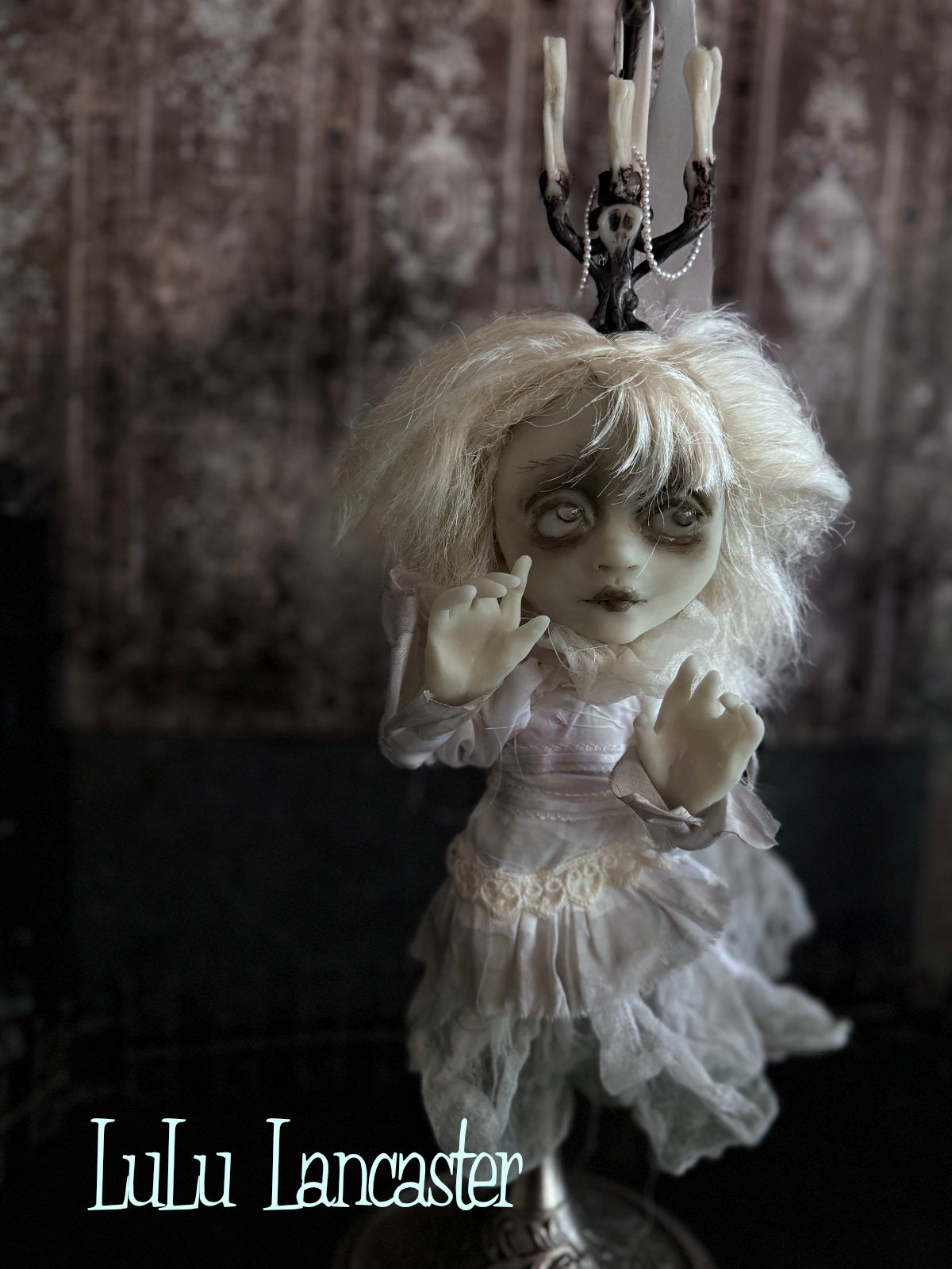 Sofia glow in the dark hanging ghost Original LuLu Lancaster Art Doll
