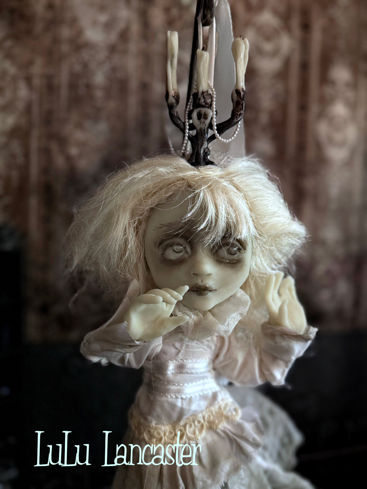 Sofia glow in the dark hanging ghost Original LuLu Lancaster Art Doll