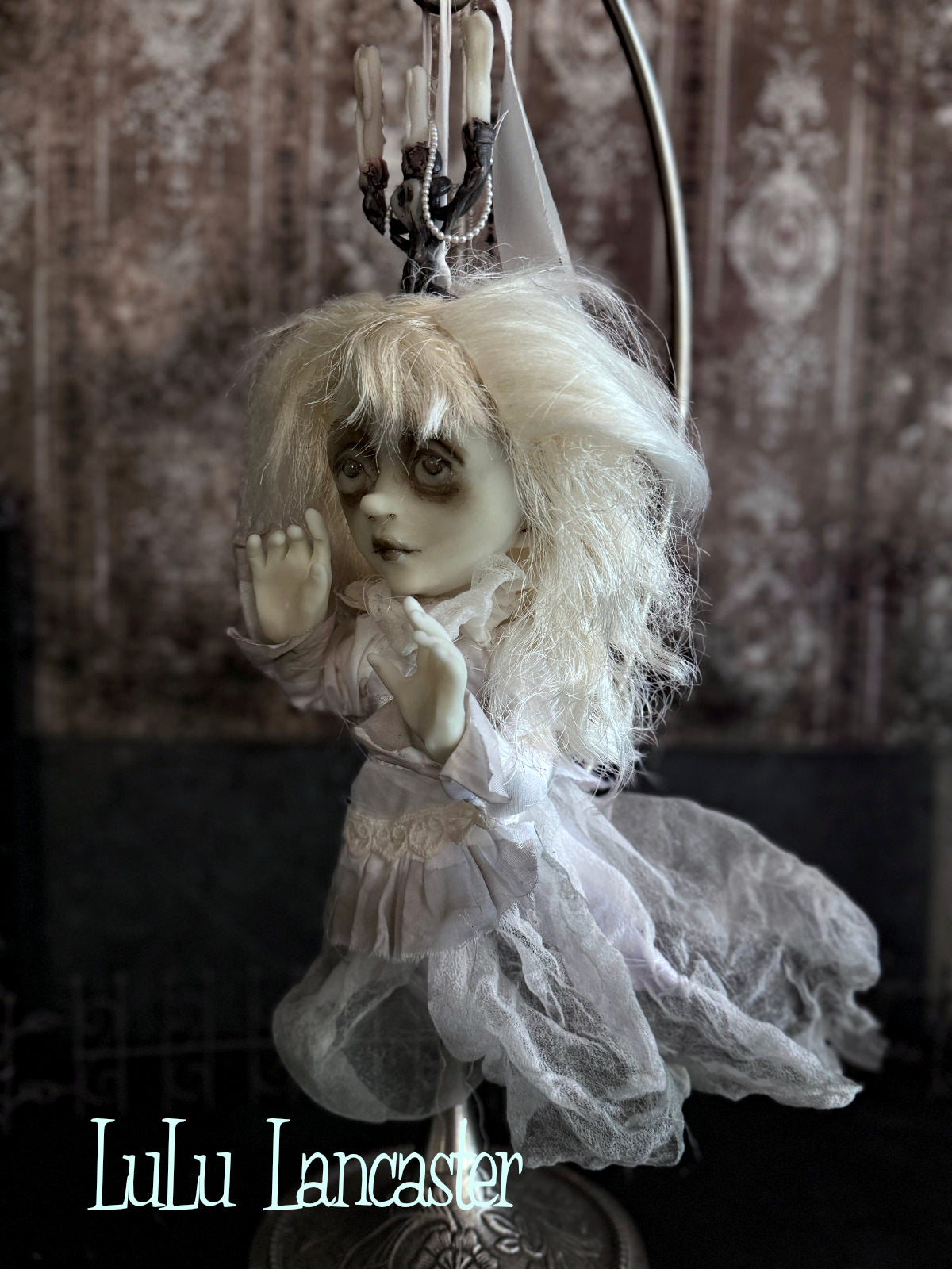 Sofia glow in the dark hanging ghost Original LuLu Lancaster Art Doll