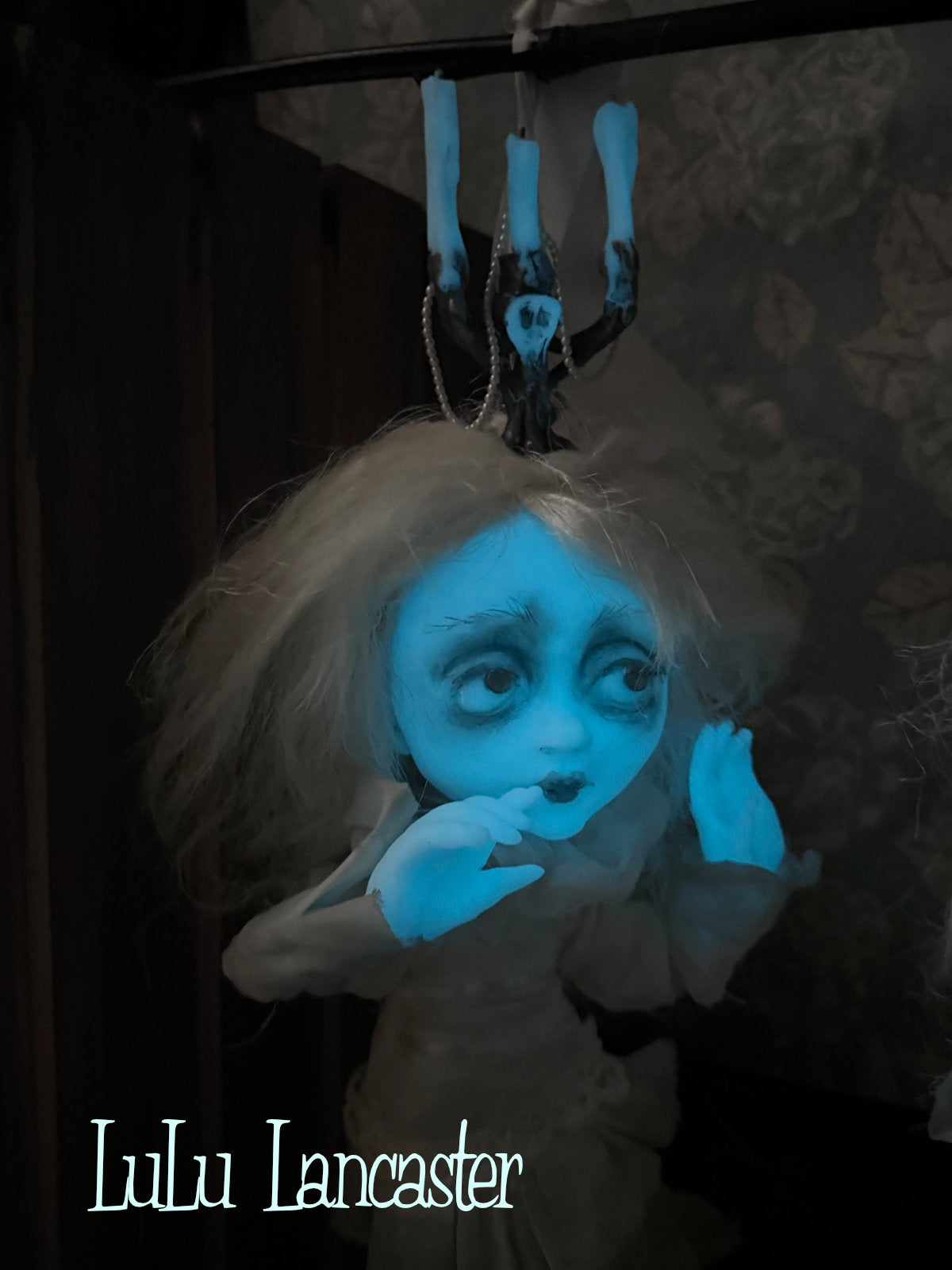 Sofia glow in the dark hanging ghost Original LuLu Lancaster Art Doll