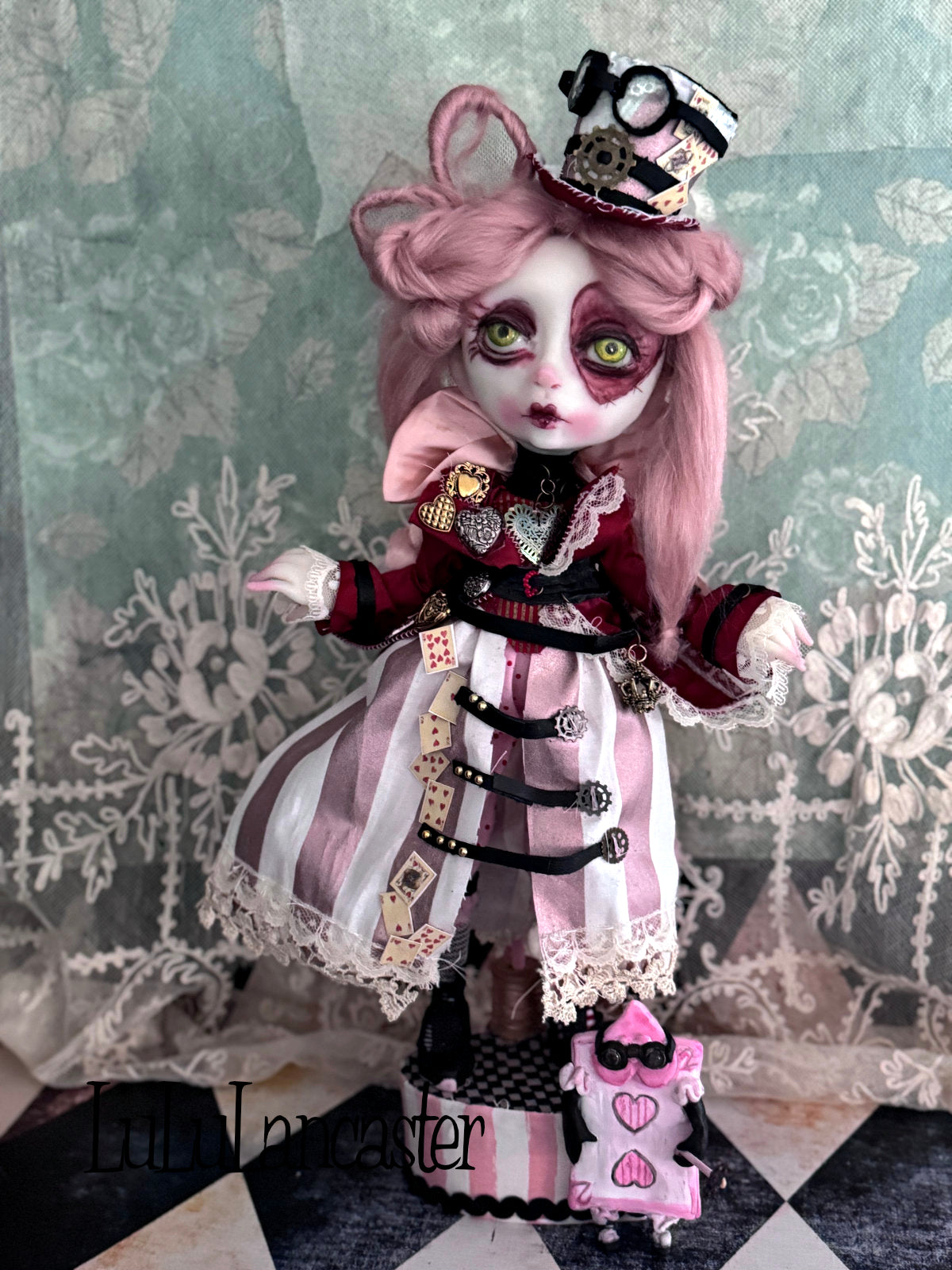 Queen of Hearts Steampunk Original LuLu Lancaster Art Doll
